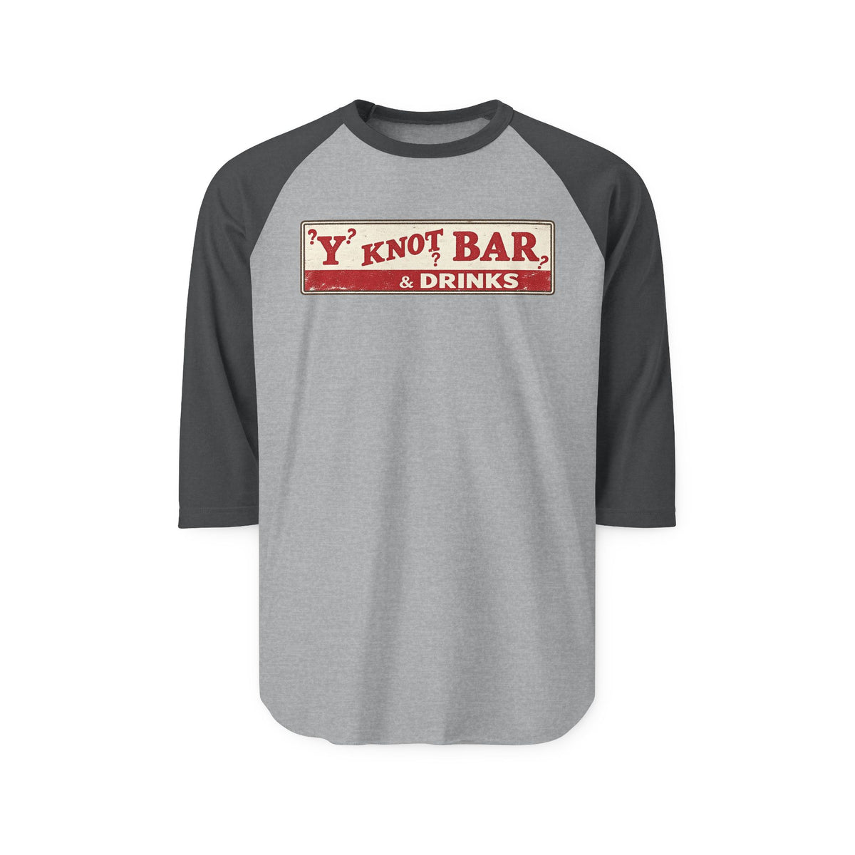 Y NOT BAR and drinks | Retro Baseball Tee