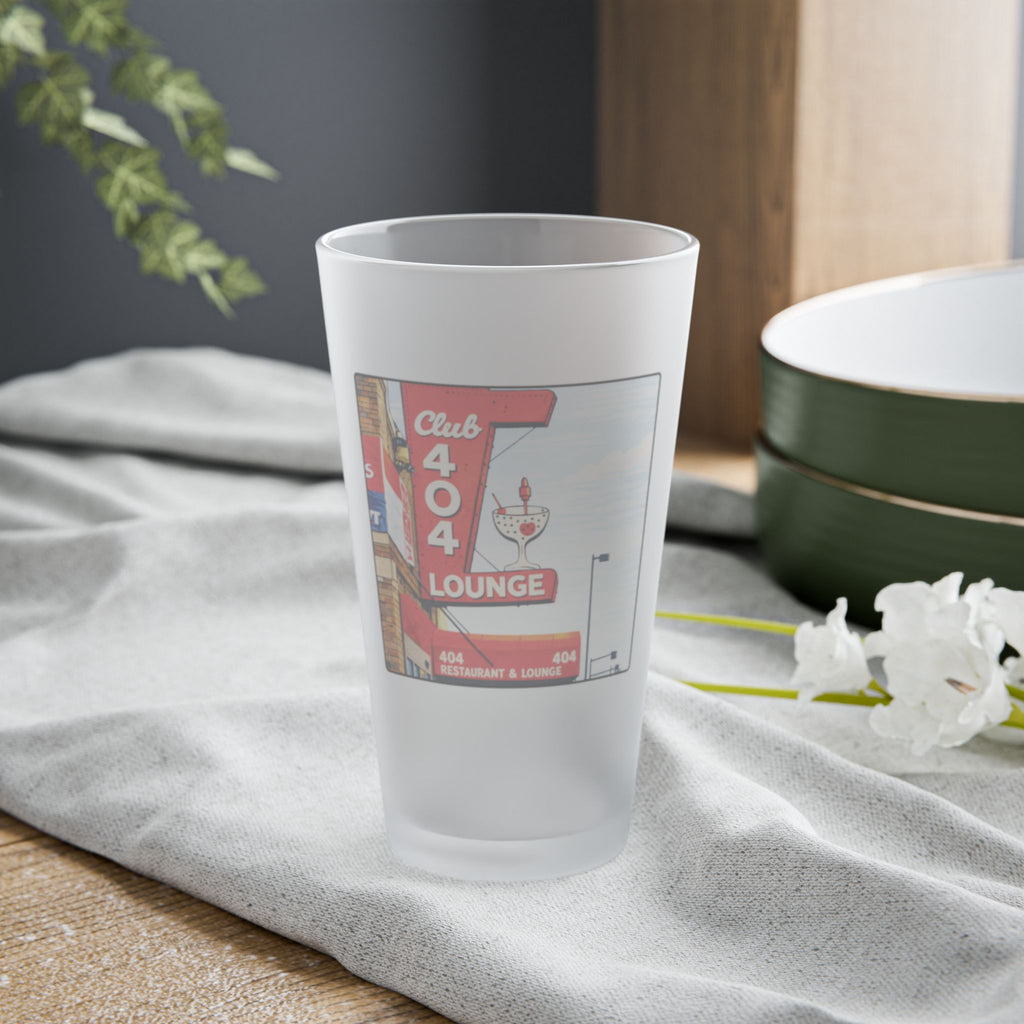 Club 404 Frosted Pint Glass 16oz