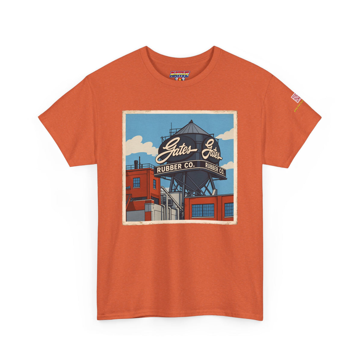 Gates water tower - cartoon style - vintage Denver gear
