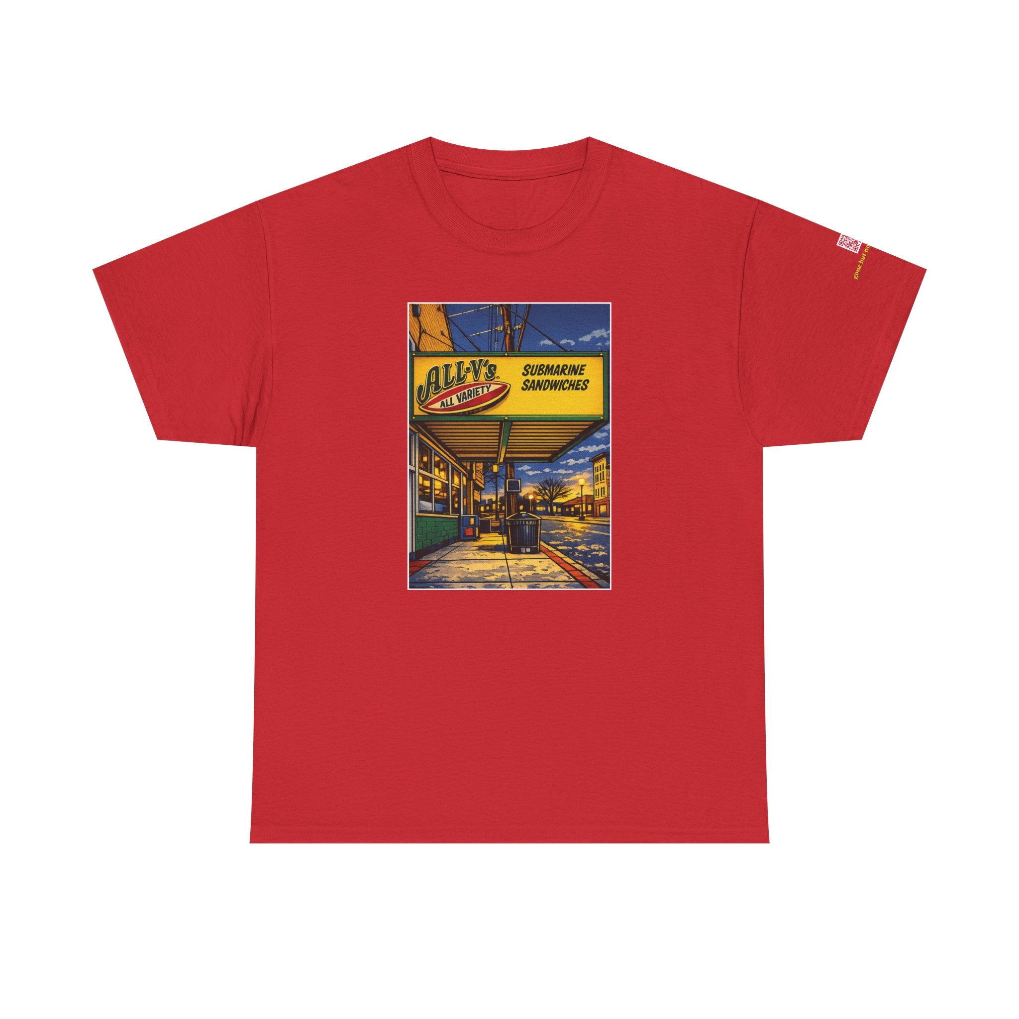 All-V's comic style design- vintage Denver gear