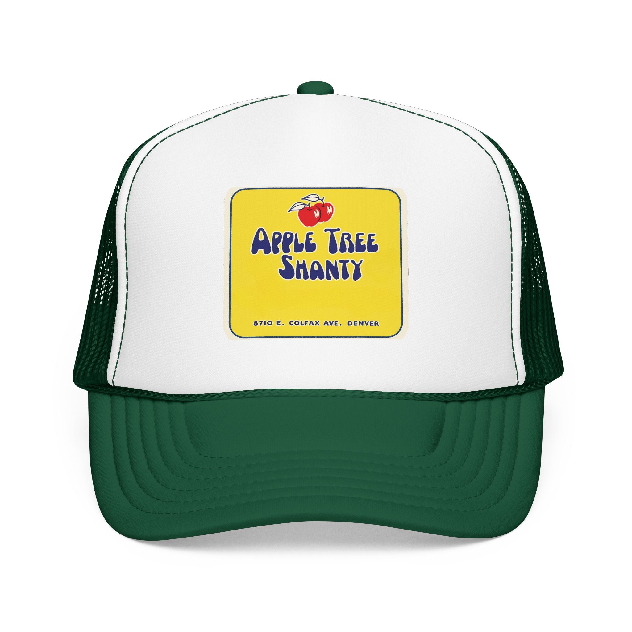 Apple Tree Shanty Trucker Hat — Vintage Sailboat Foam Cap