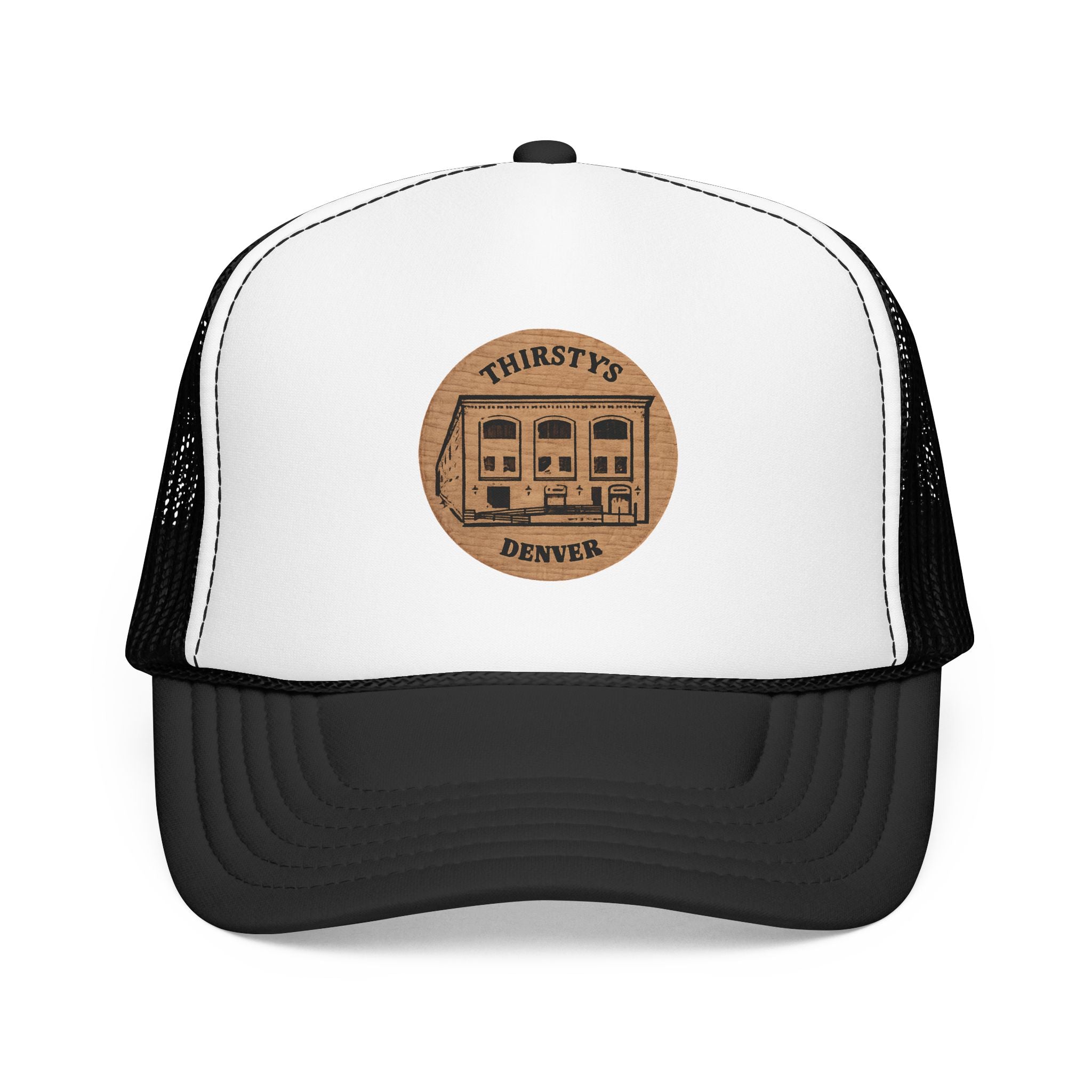 Thirsty's Token Trucker Hat — Vintage Sailboat Foam Cap