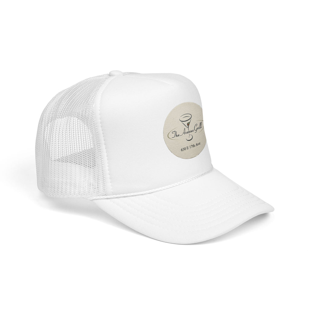 Avenue Grill Trucker Hat — Vintage Sailboat Foam Cap