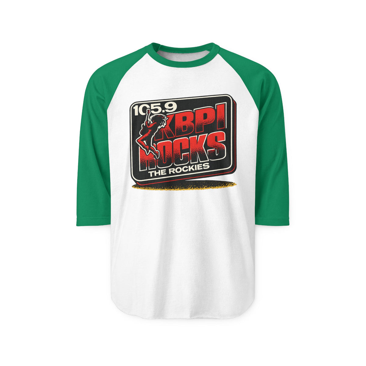 105.9 KBPI ROCKS THE ROCKIES | Retro Baseball Tee