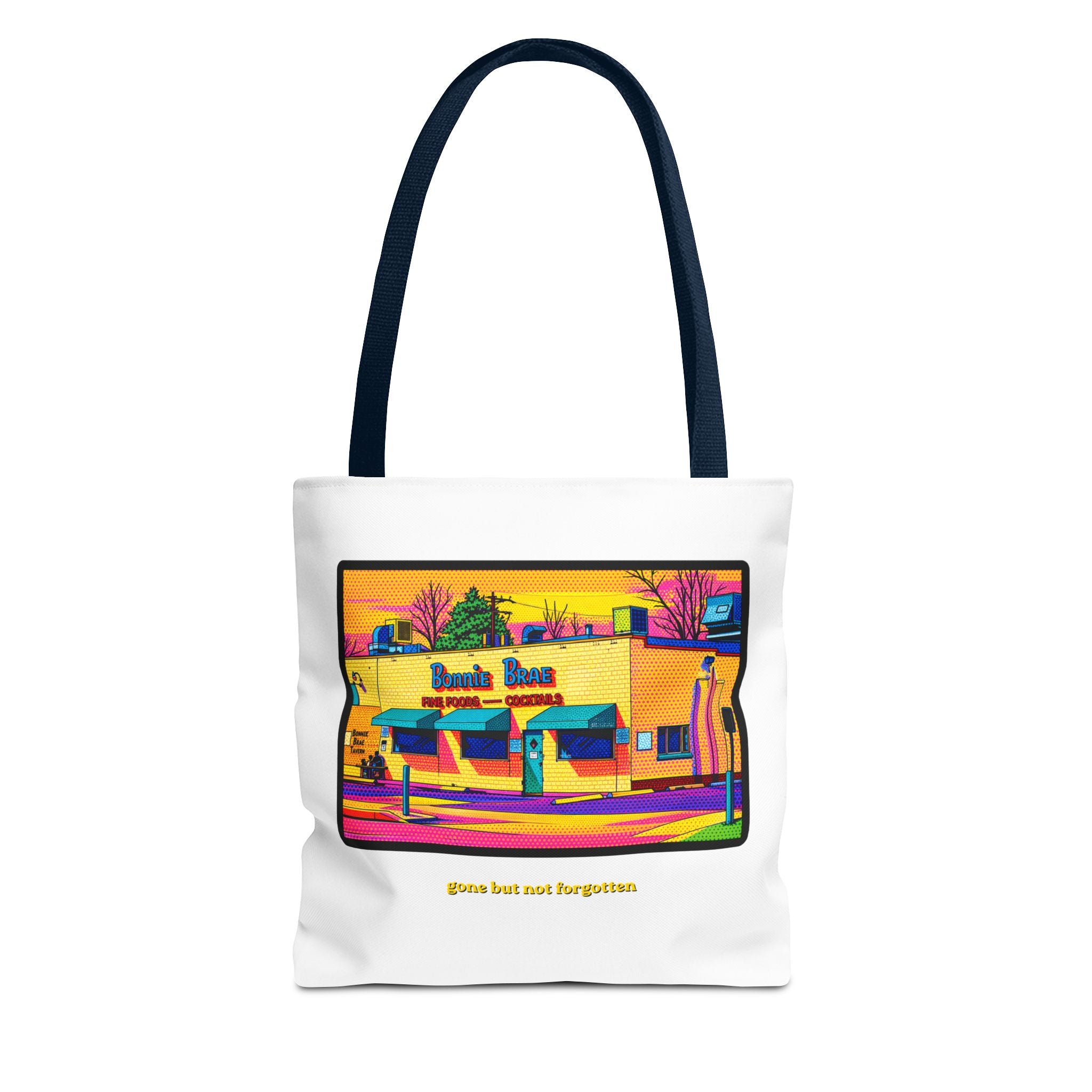 Bonnie Brae Tavern (comic pop style) Tote