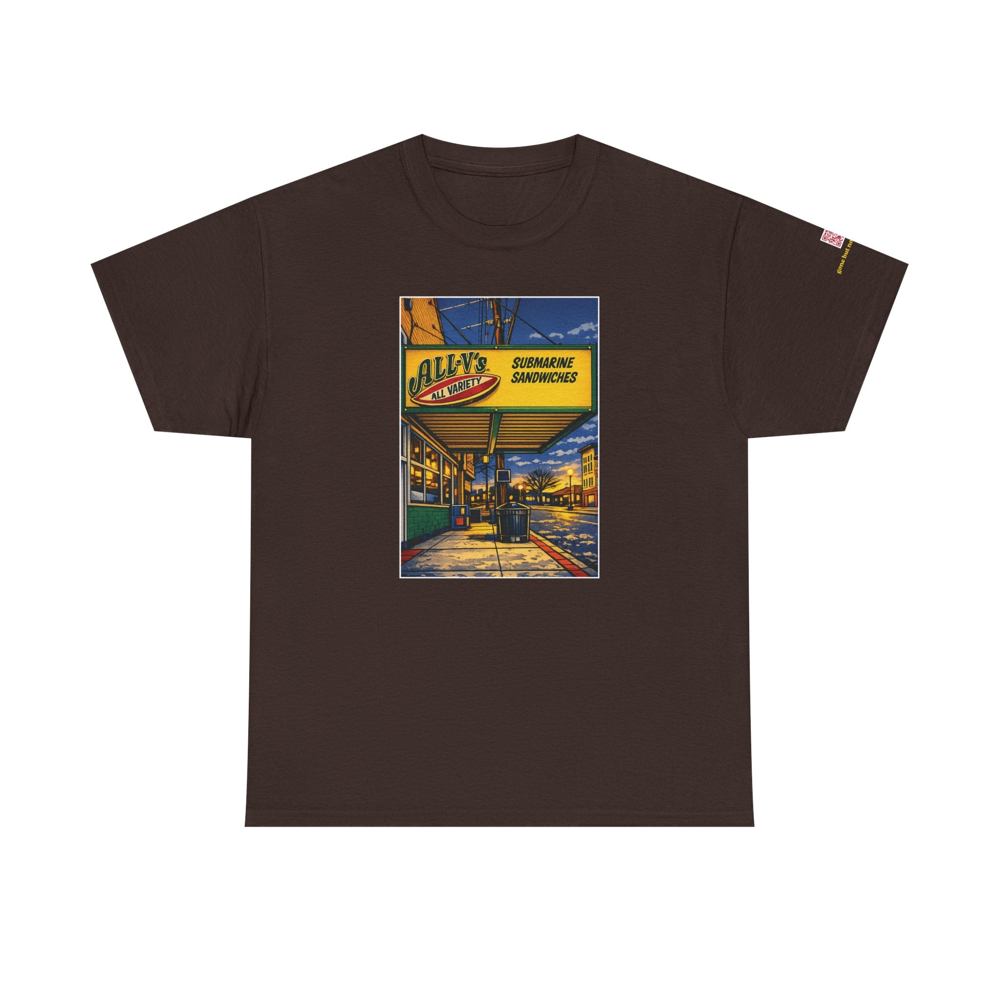 All-V's comic style design- vintage Denver gear