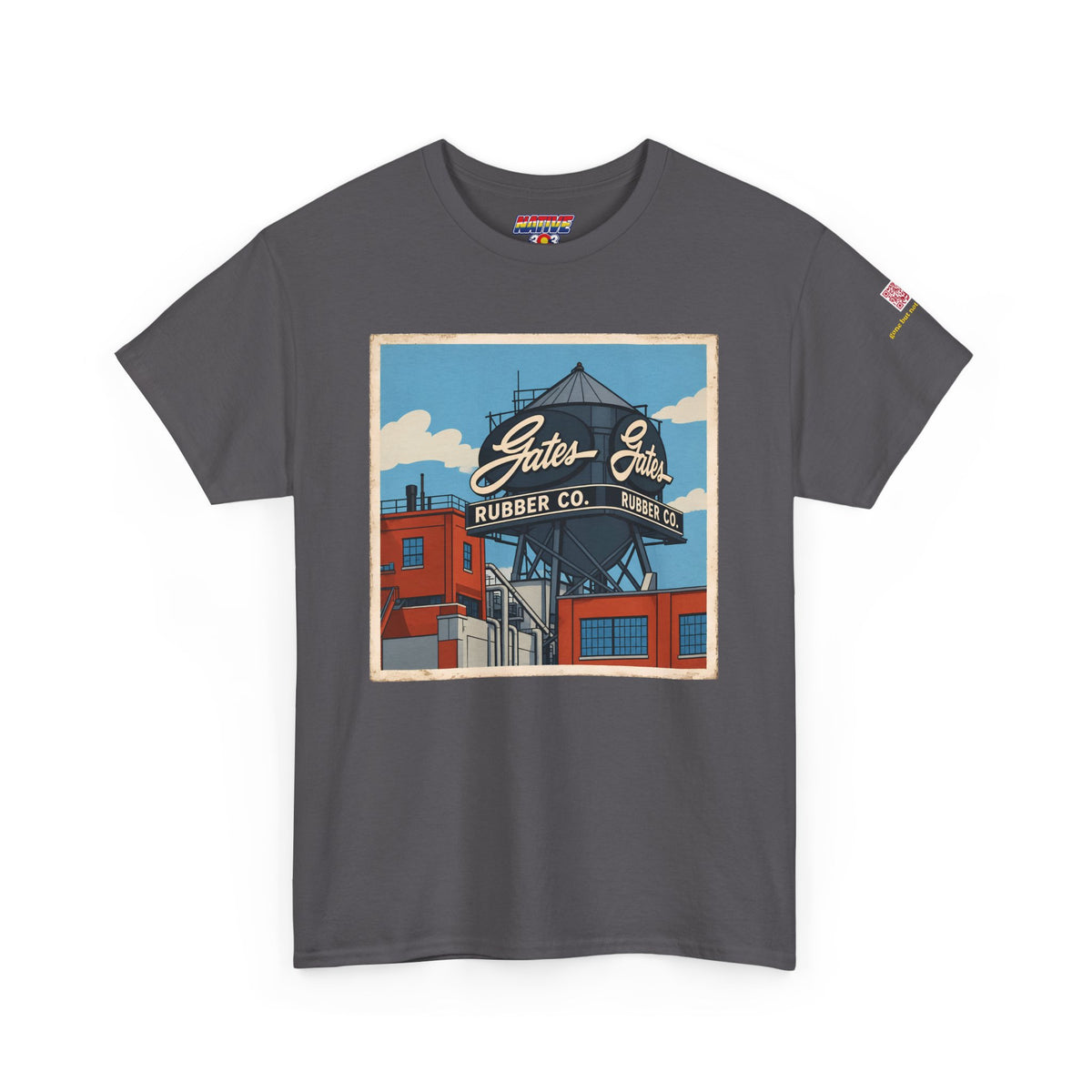 Gates water tower - cartoon style - vintage Denver gear