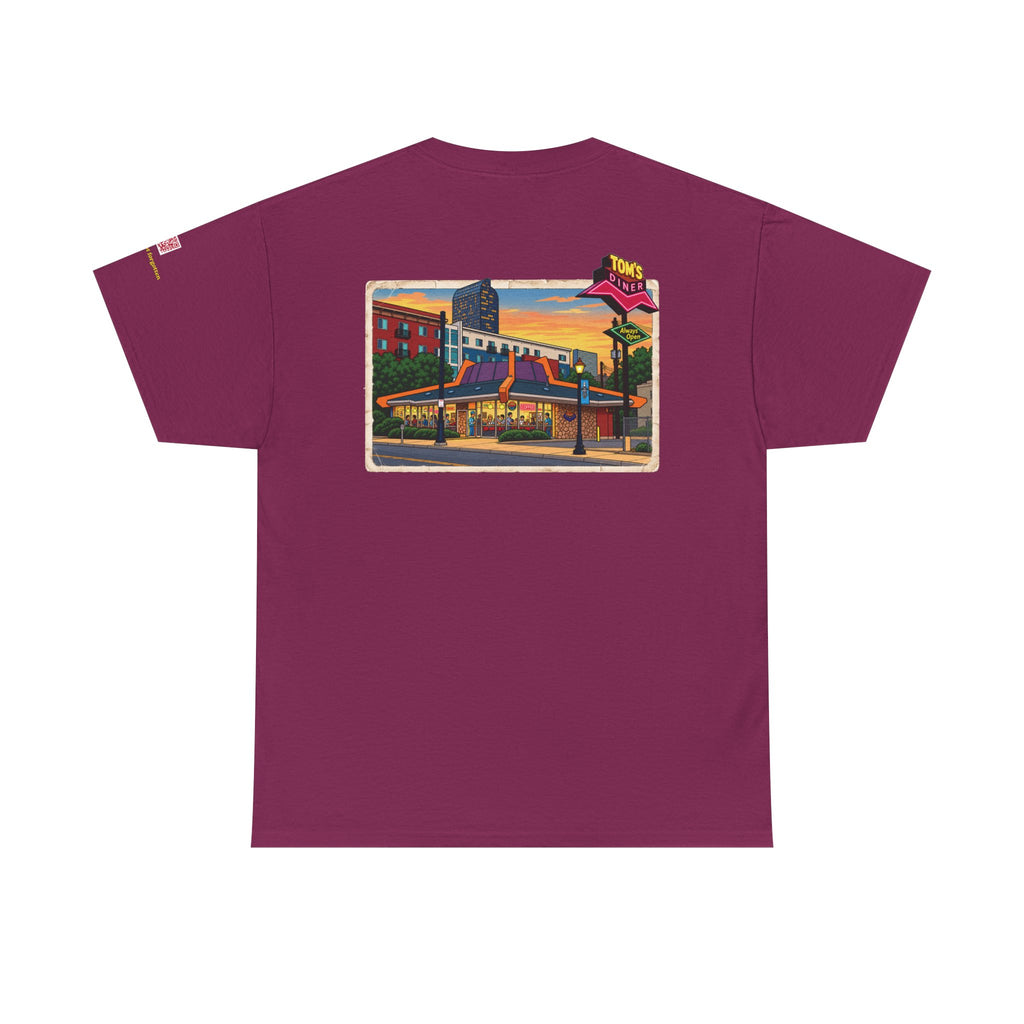 TOM'S DINER cartoon style - vintage Denver gear