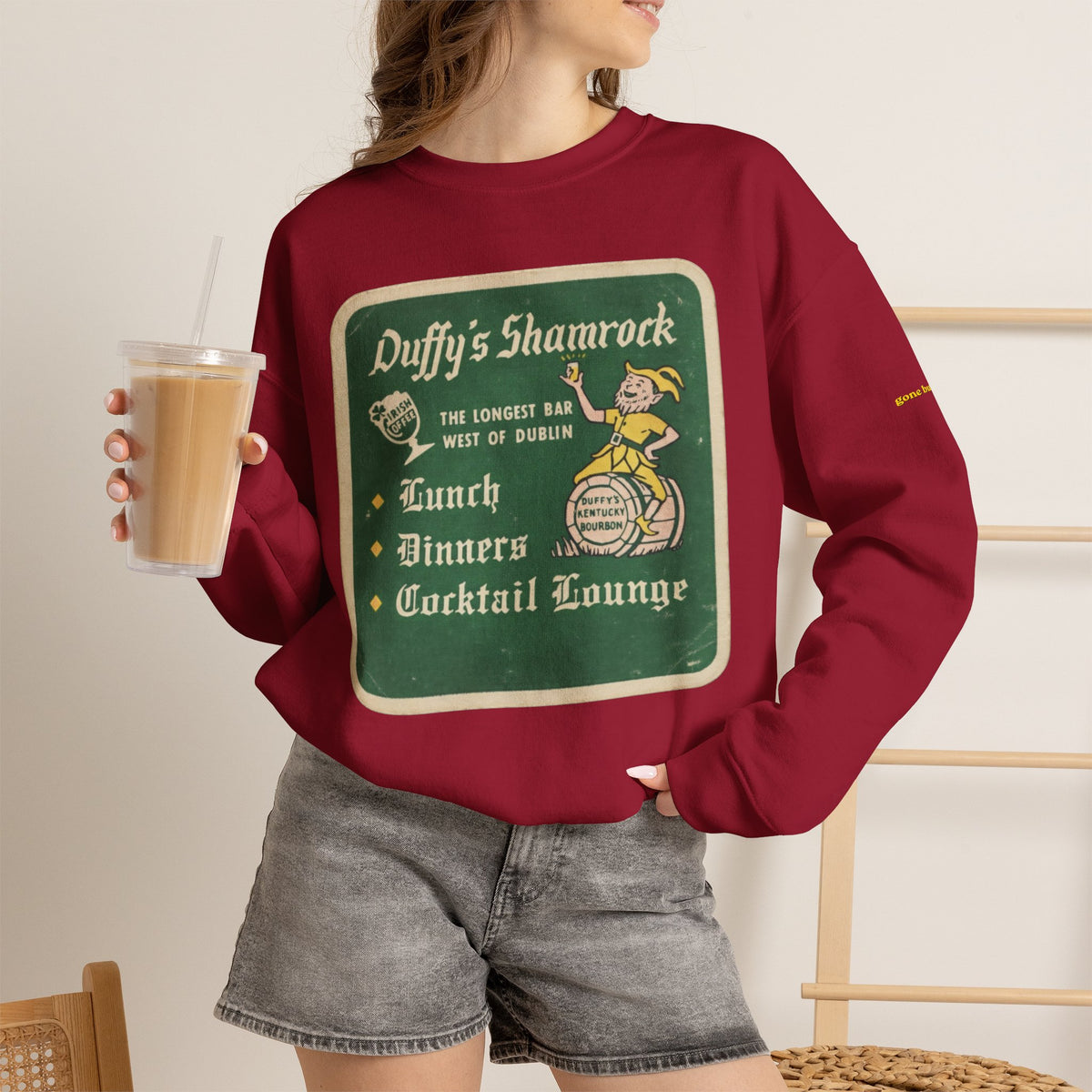 Duffys Shamrock Lounge old skool coaster | Native303 Sweatshirt