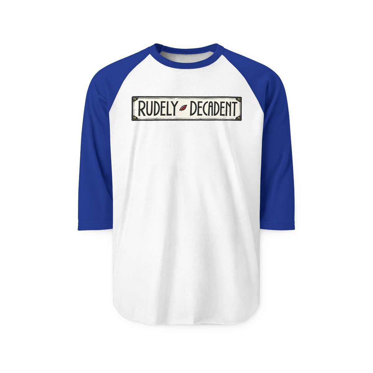 RUDELY DECADENT | Retro Baseball Tee