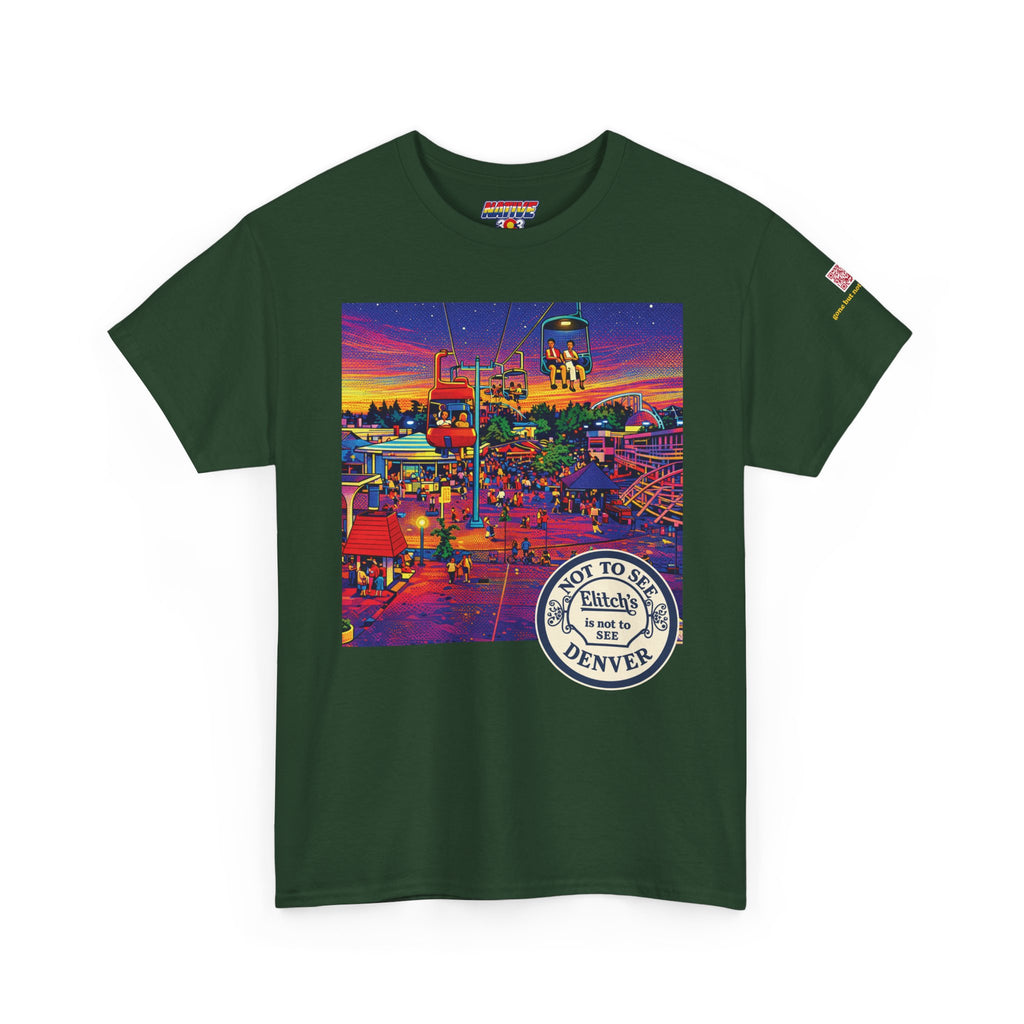 Elitchs neon pop art - vintage Denver gear