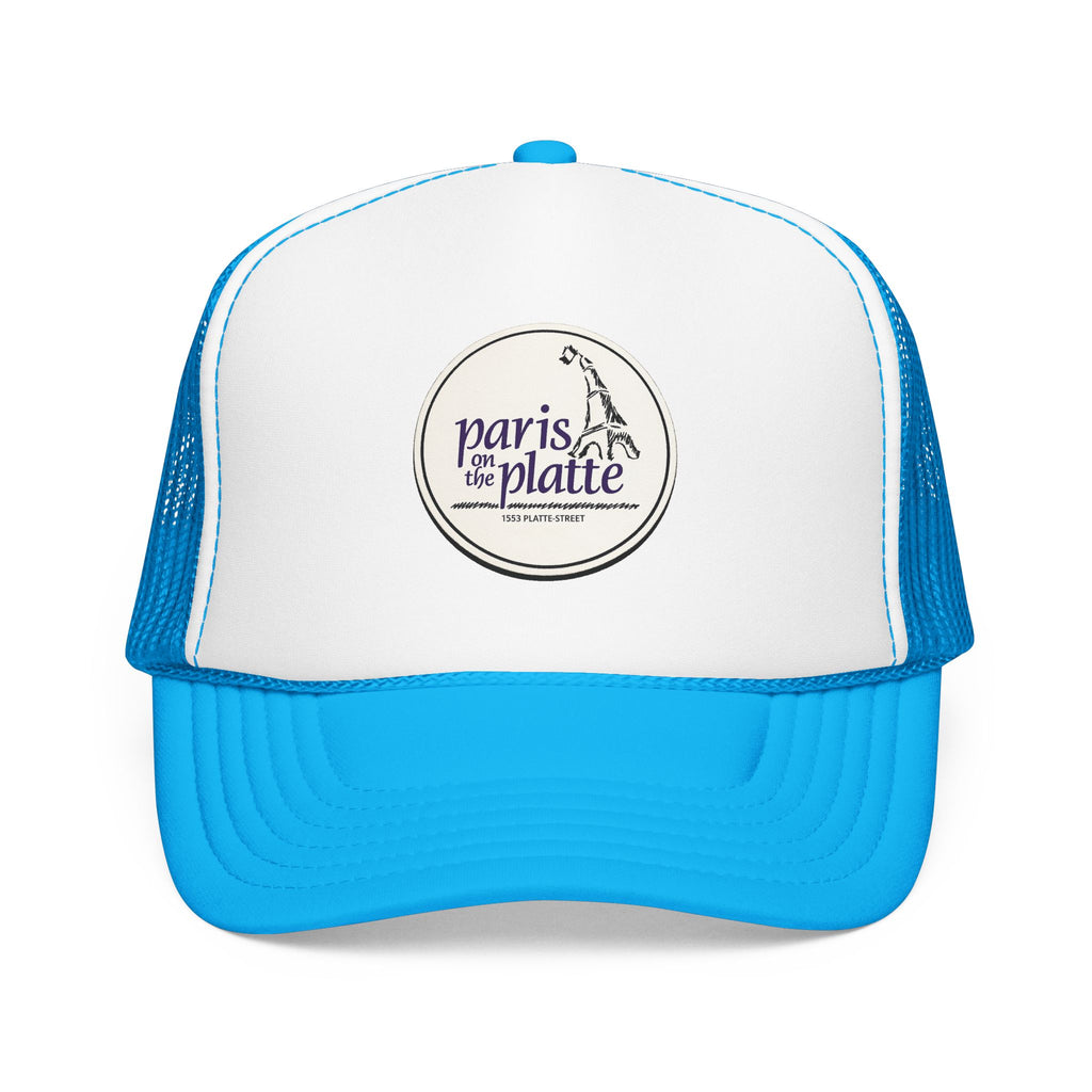 Paris on the Platte Trucker Hat — Vintage Sailboat Foam Cap