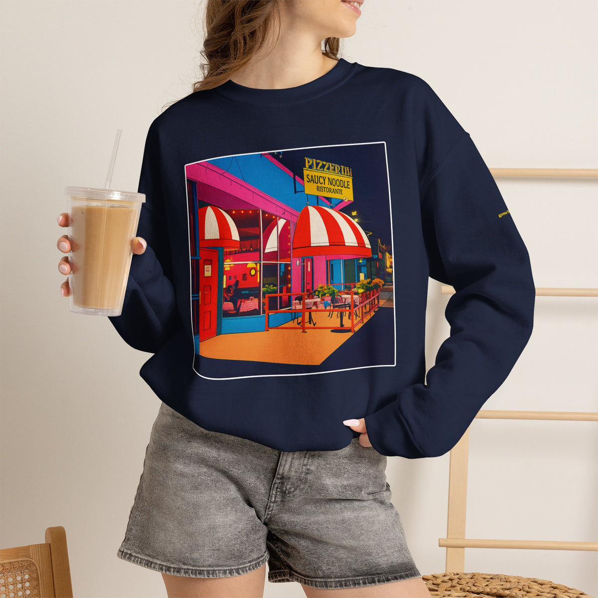 Saucy Noodle pop art comics style  | Native303 Sweatshirt