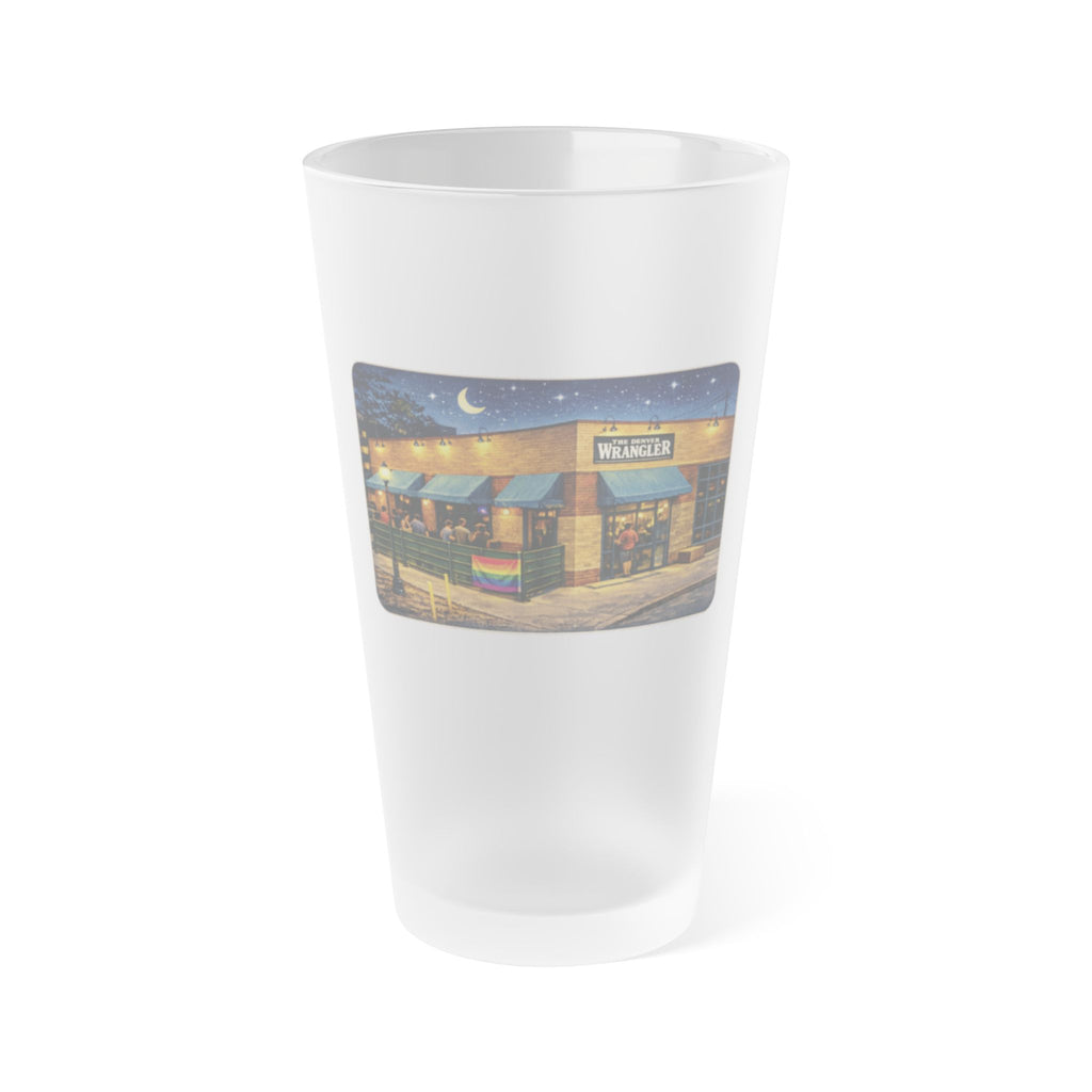 The Wrangler | Frosted Pint Glass 16oz