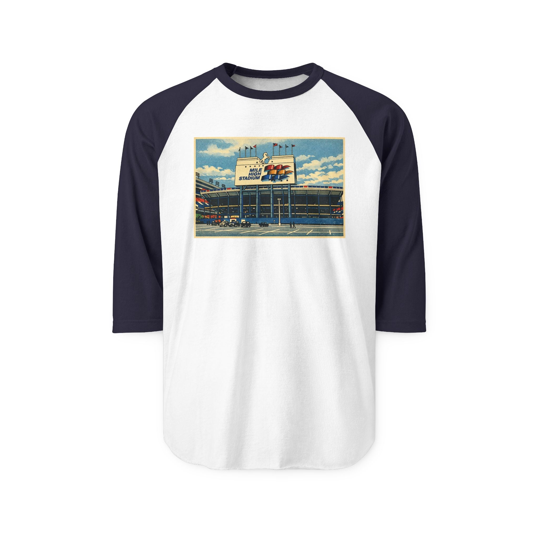MILE HIGH STADIUM | Retro Baseball Tee