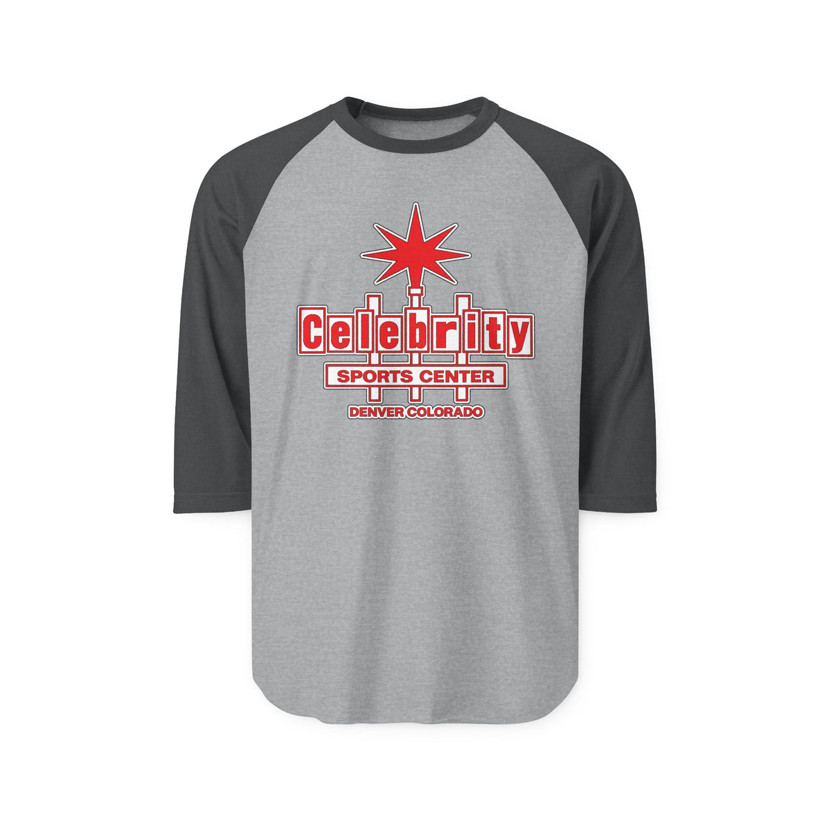 CELEBRITY SPORTS CENTER RED | Retro Baseball Tee