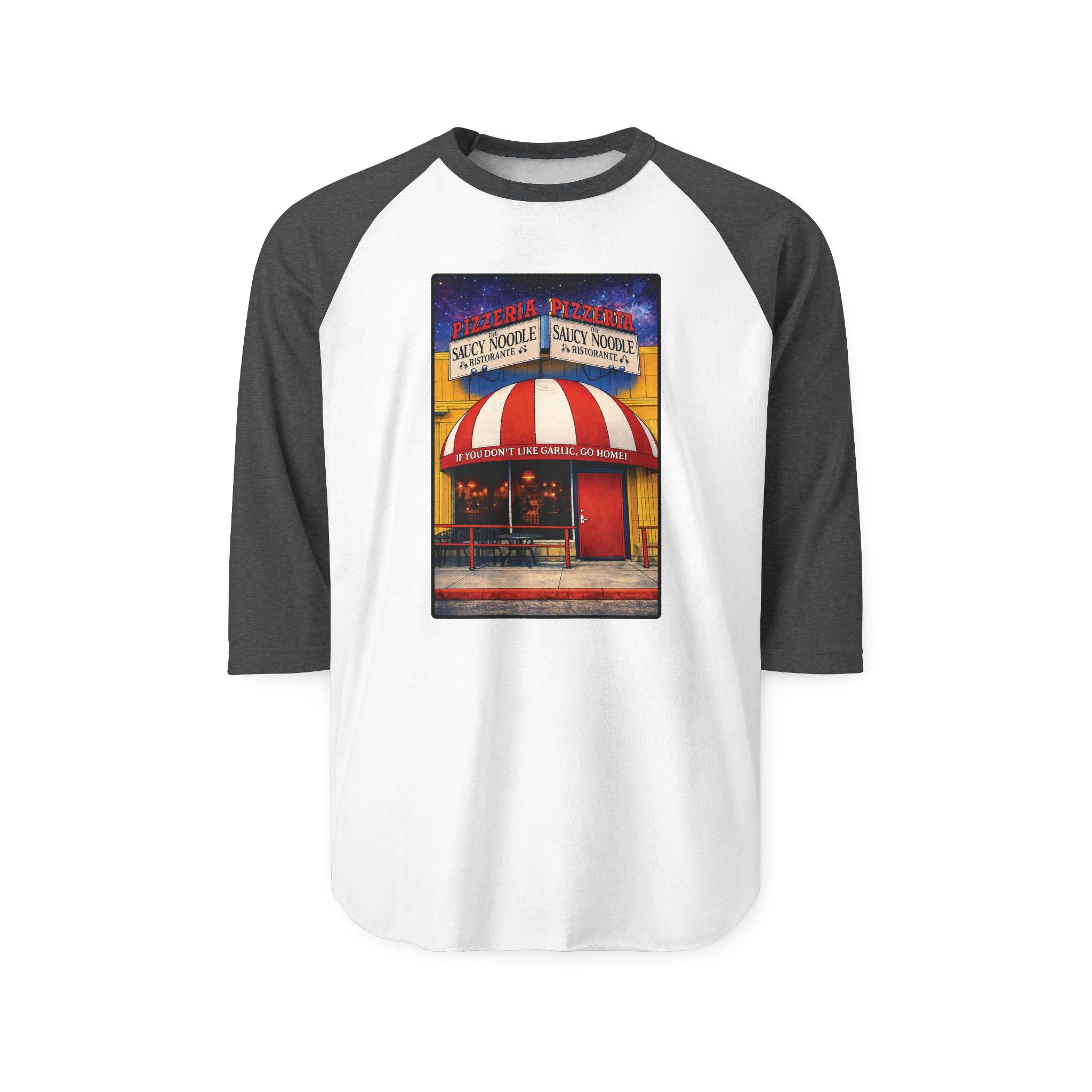 SAUCY NOODLE | Retro Baseball Tee