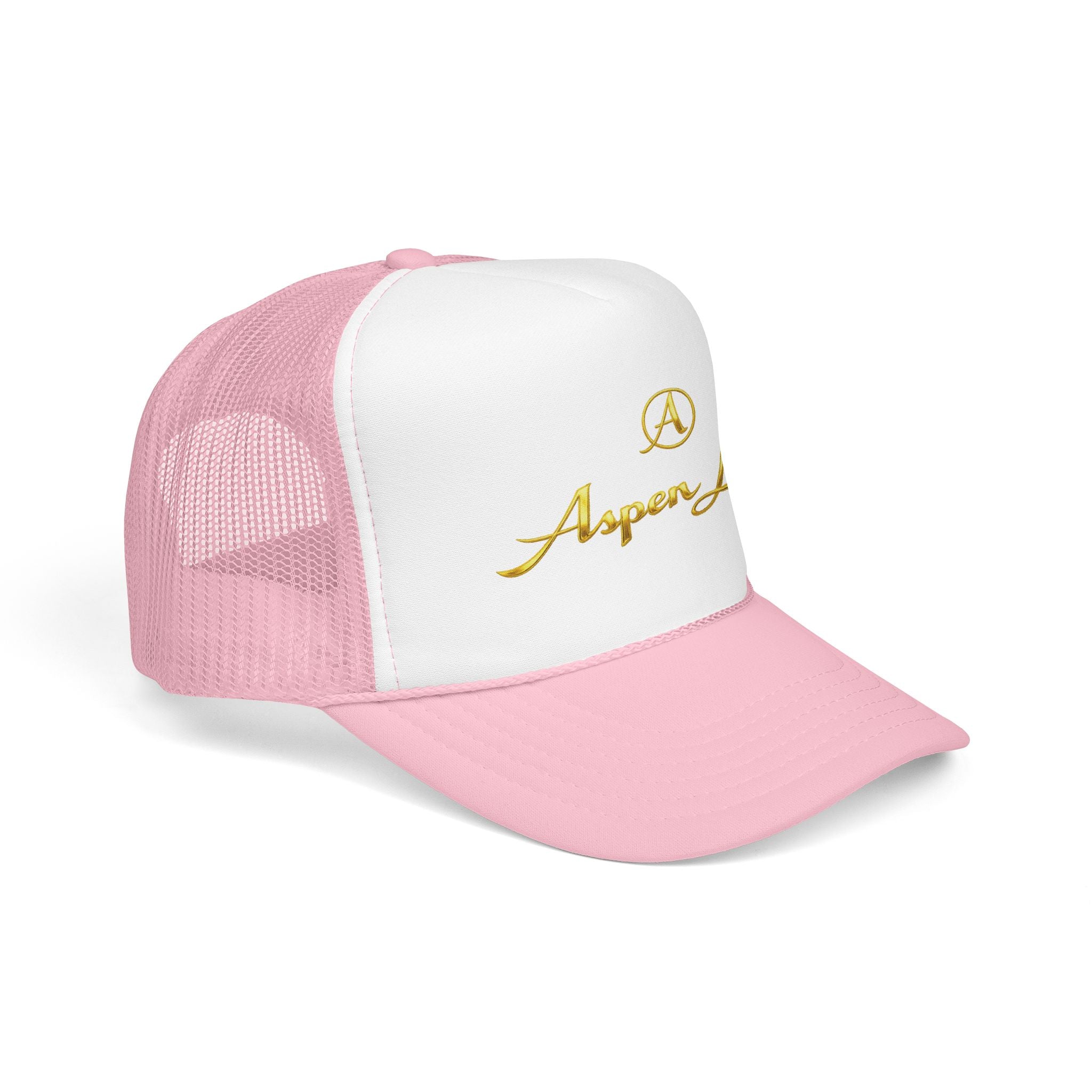 Aspen Leaf Trucker Hat — Vintage Sailboat Foam Cap