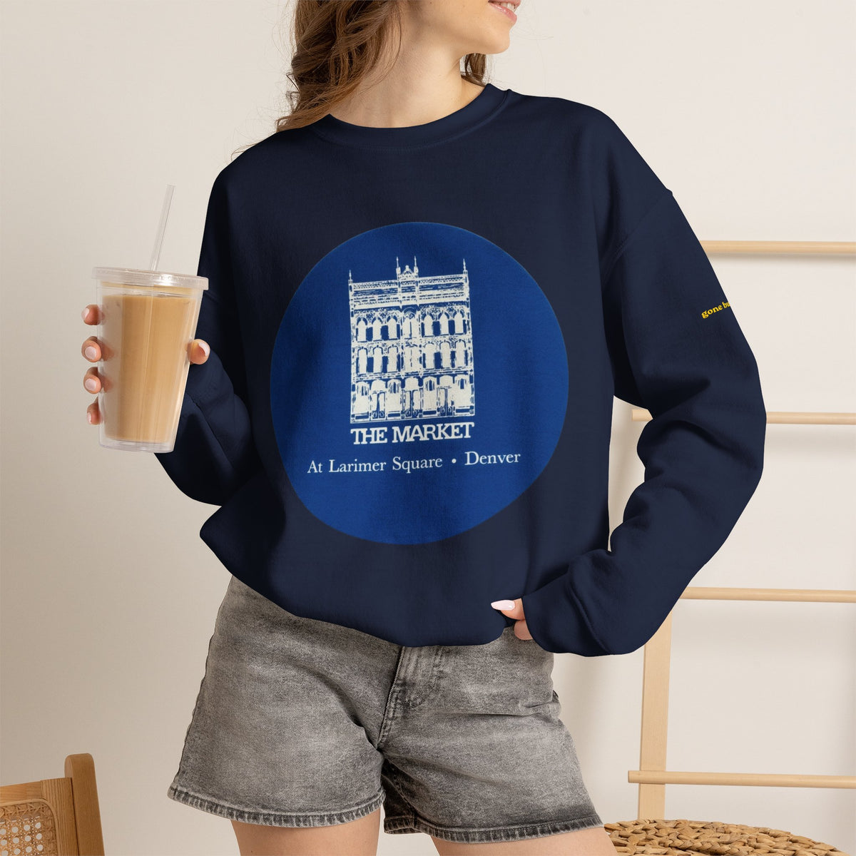 The Market - blue coaster | Native303 Sweatshirt