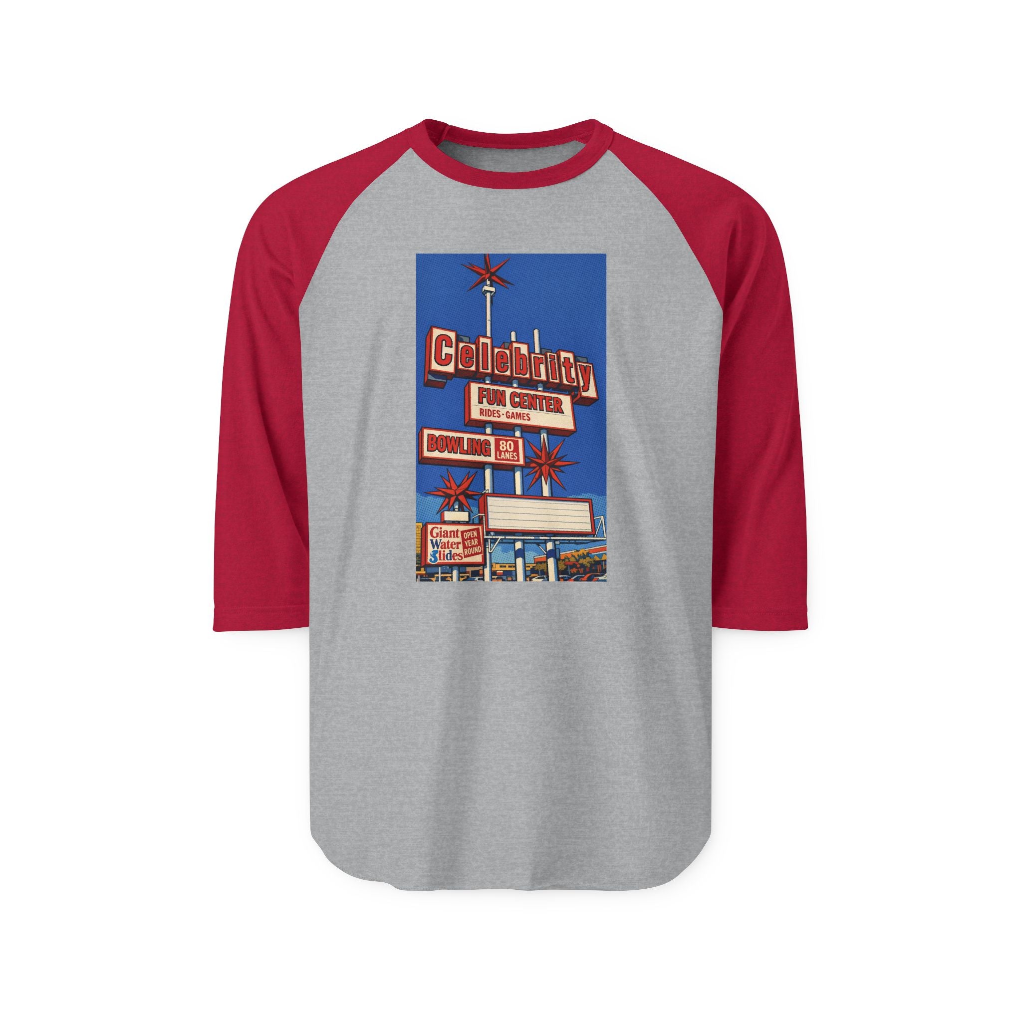 CELEBRITY FUN CENTER | Retro Baseball Tee
