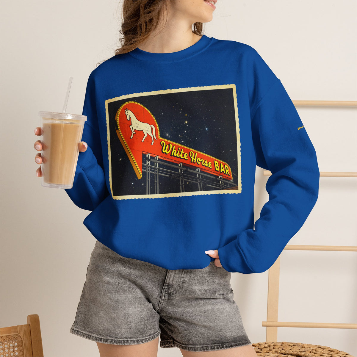 White Horse Bar sign | Native303 Sweatshirt