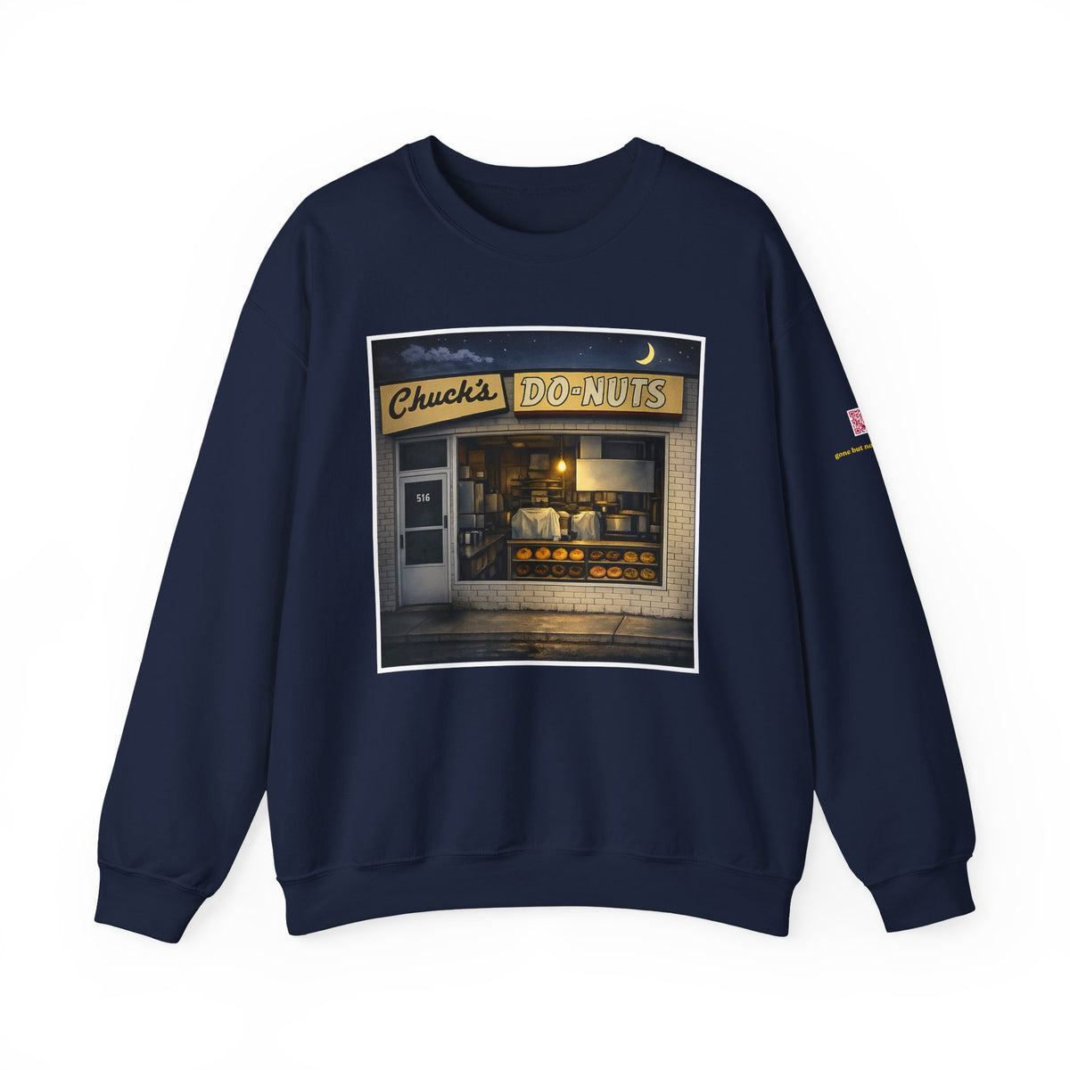 Chuck's Donuts nightscene | Native303 Sweatshirt