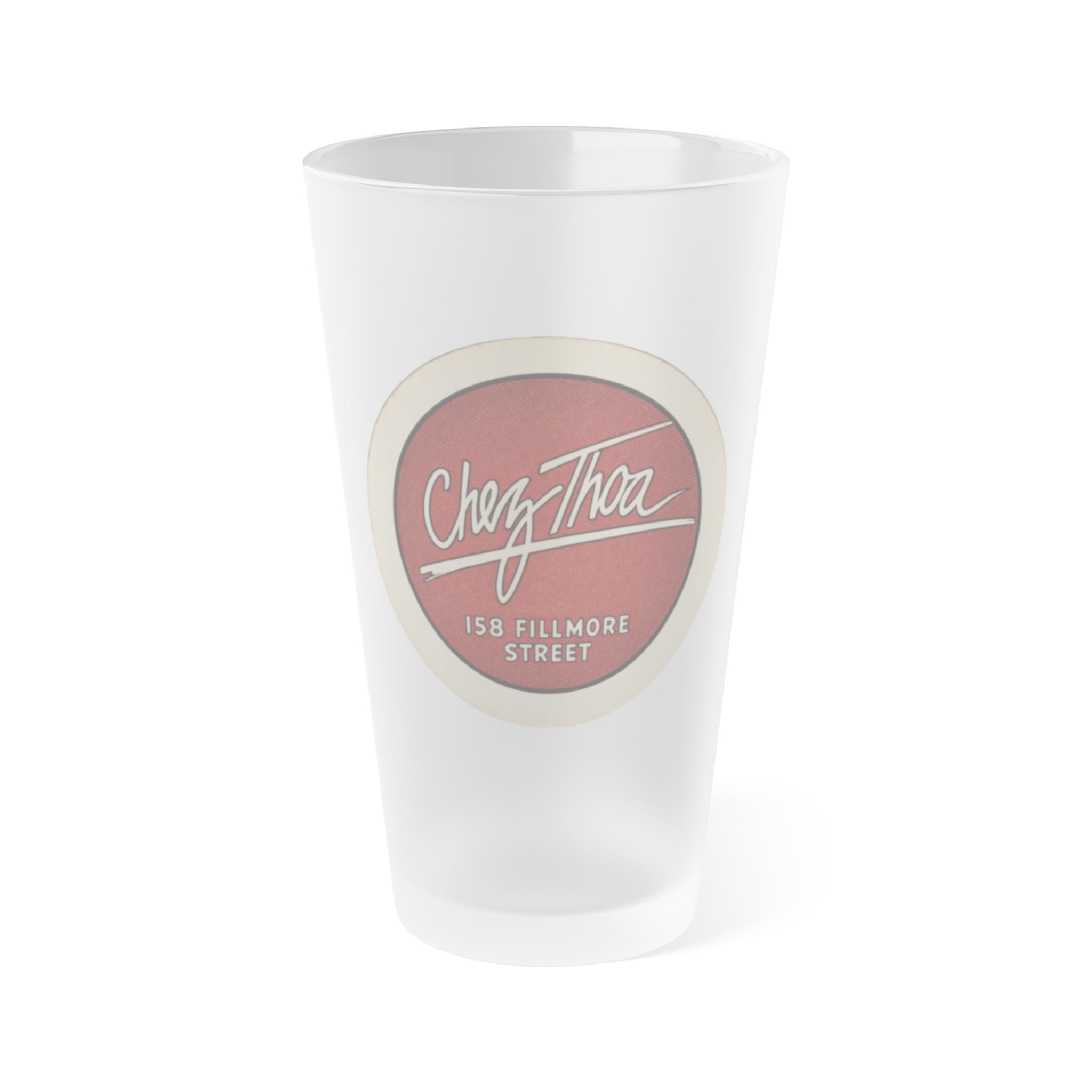 CHEZ THOA | Frosted Pint Glass 16oz