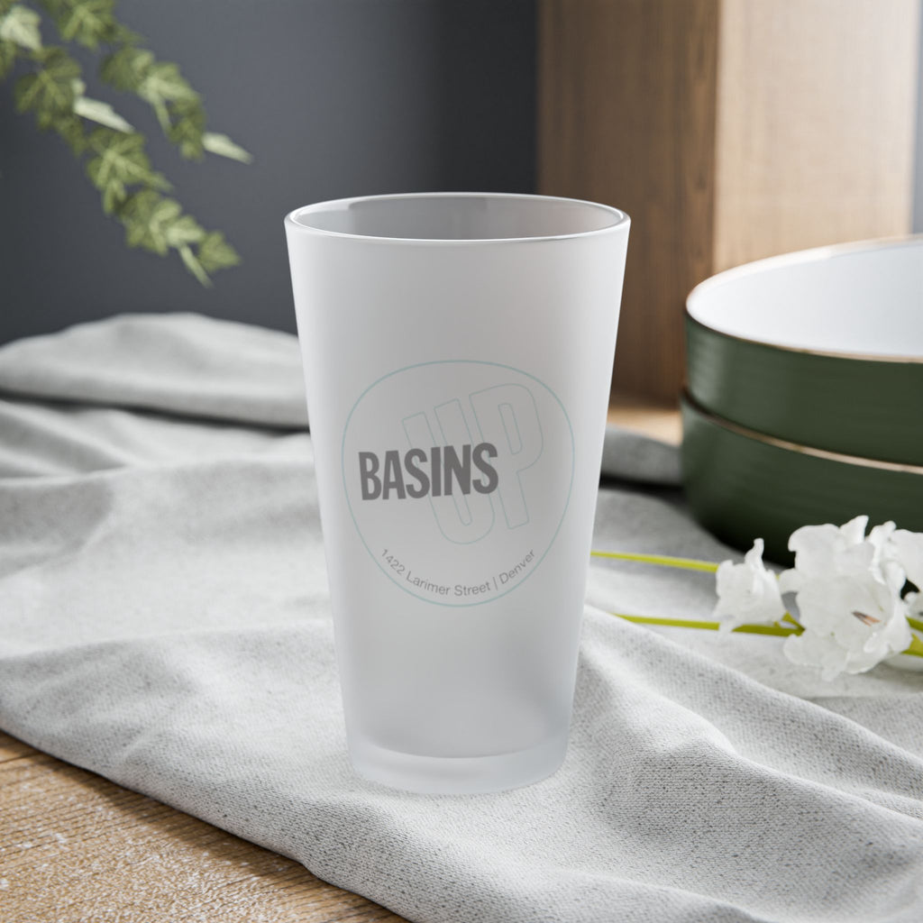BASINS UP | Frosted Pint Glass 16oz