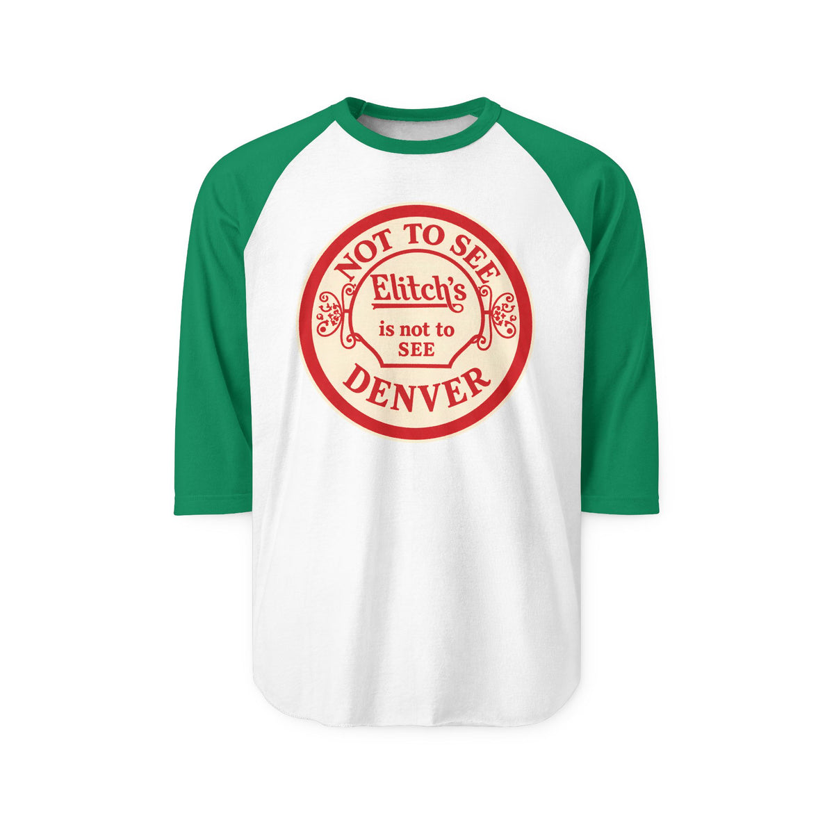 ELITCH GARDENS RED| Retro Baseball Tee