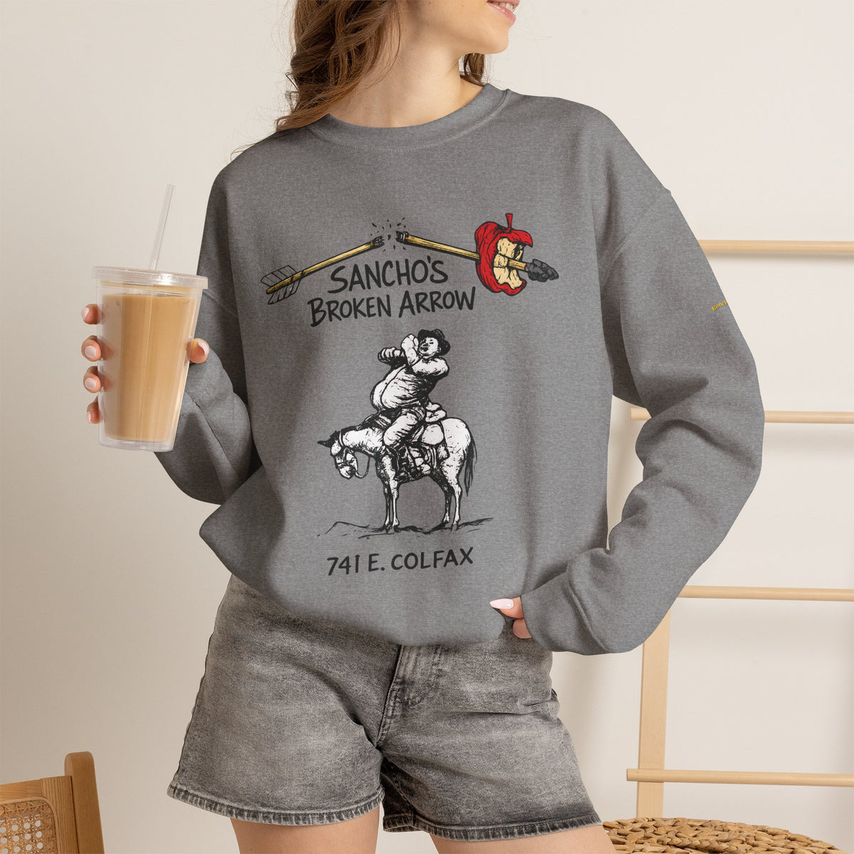 Sancho's Broken Arrow logo | Native303 Sweatshirt