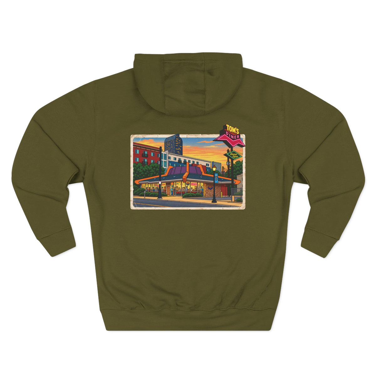 TOM'S DINER cartoon style - Hoodie