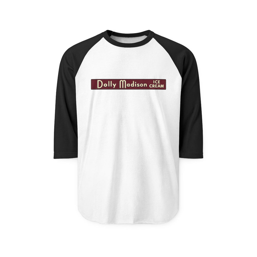 DOLLY MADISON logo | Retro Baseball Tee
