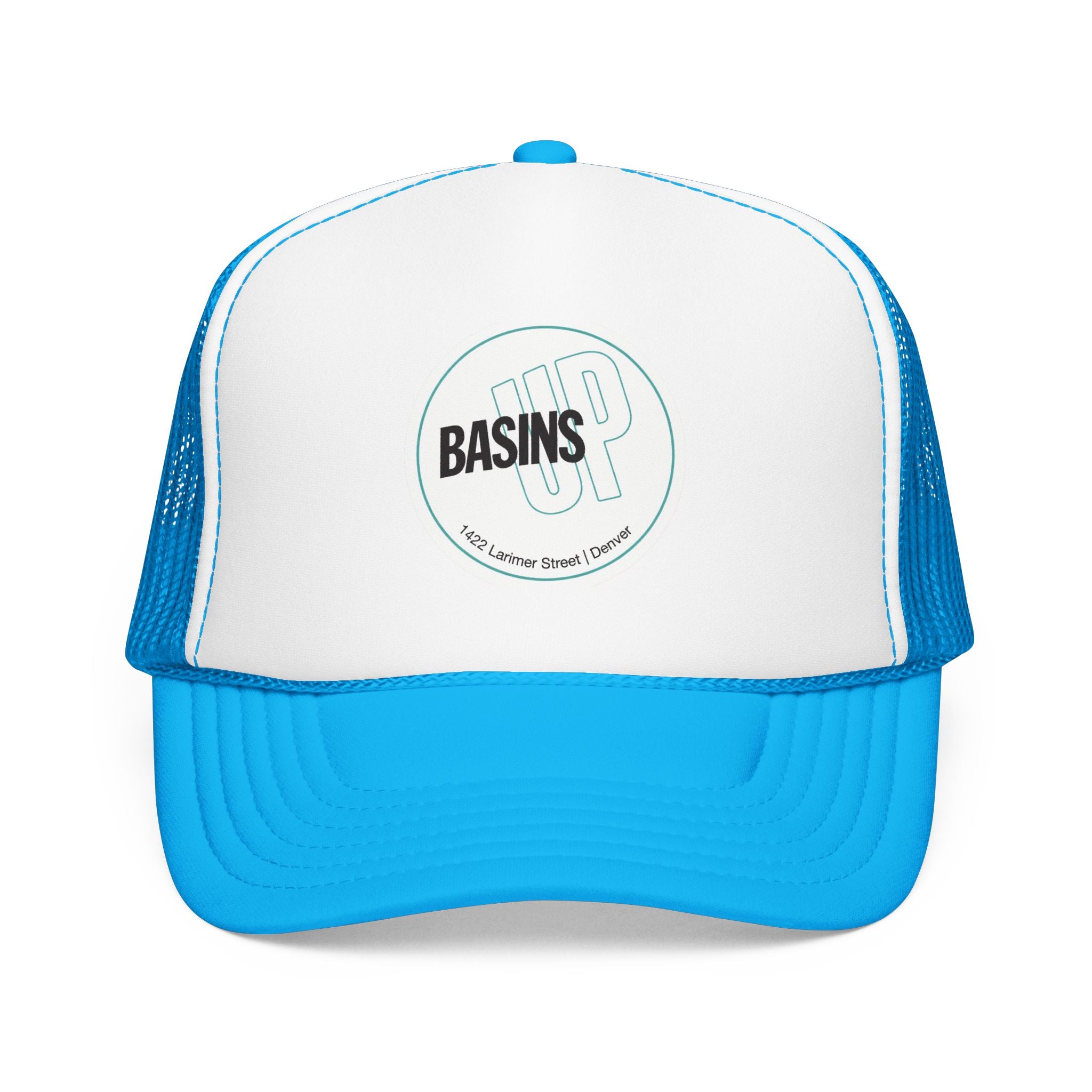 Basin's Up Trucker Hat — Vintage Sailboat Foam Cap