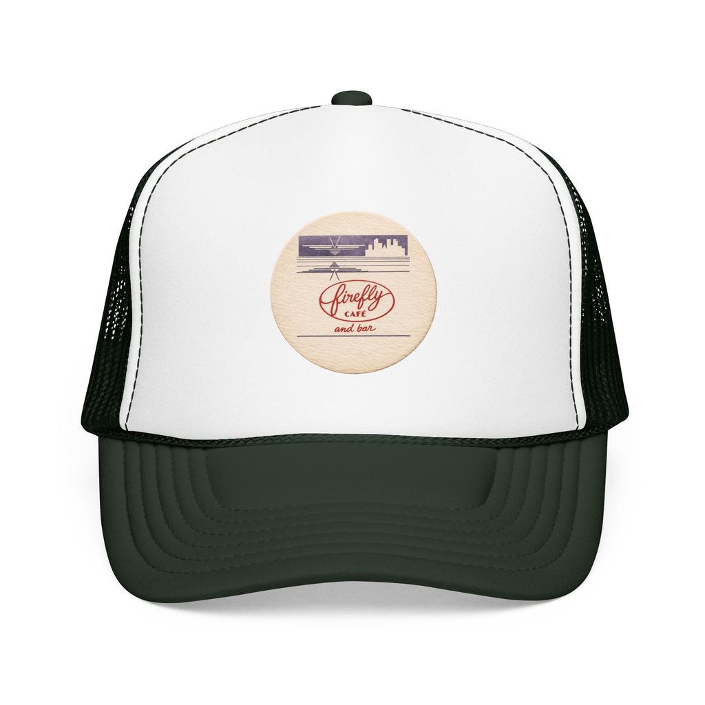 Firefly Cafe and Bar Trucker Hat — Vintage Sailboat Foam Cap