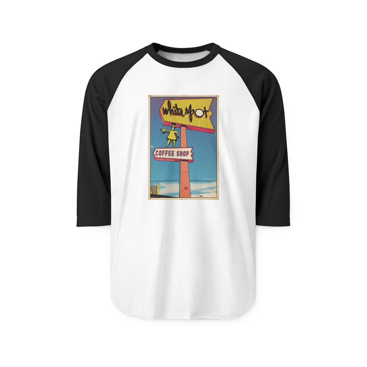 WHITE SPOT SIGN | Retro Baseball Tee