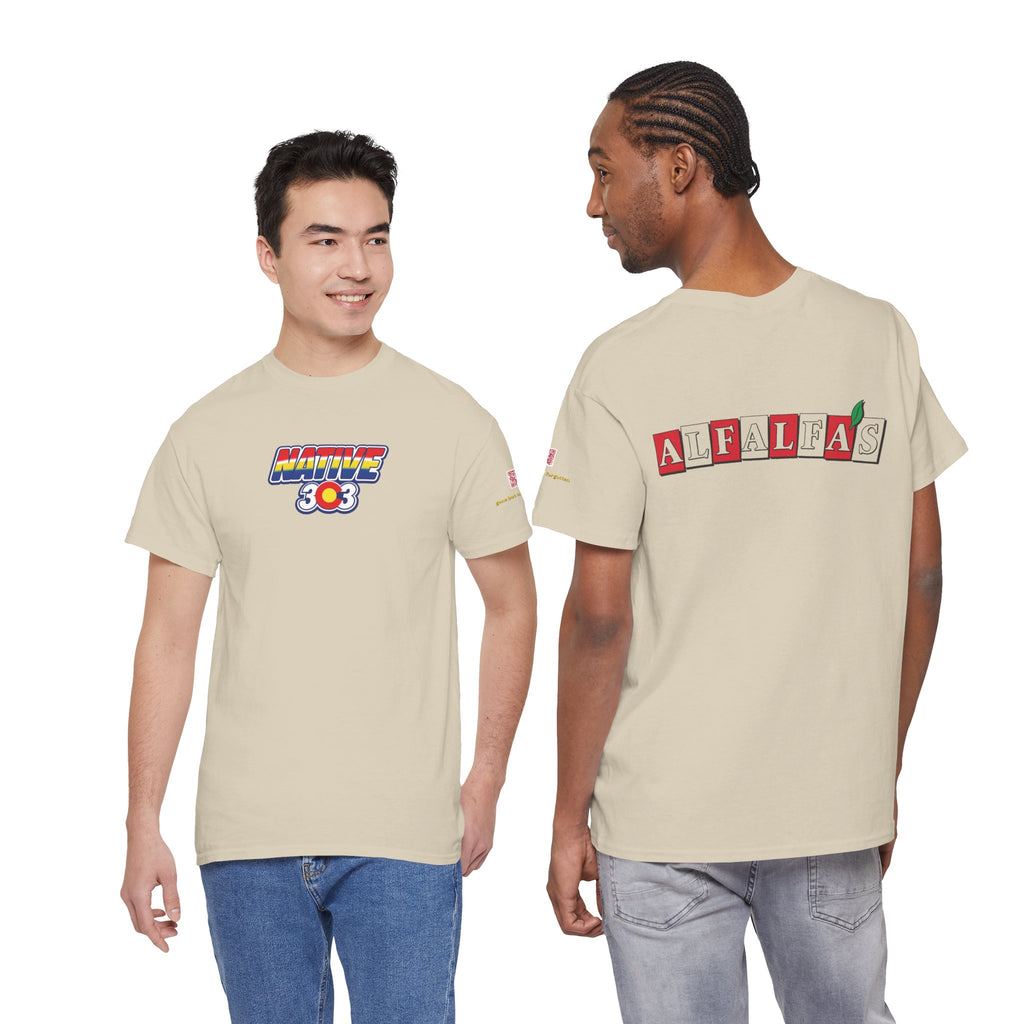 ALFALFAS logo - vintage Metro Denver gear