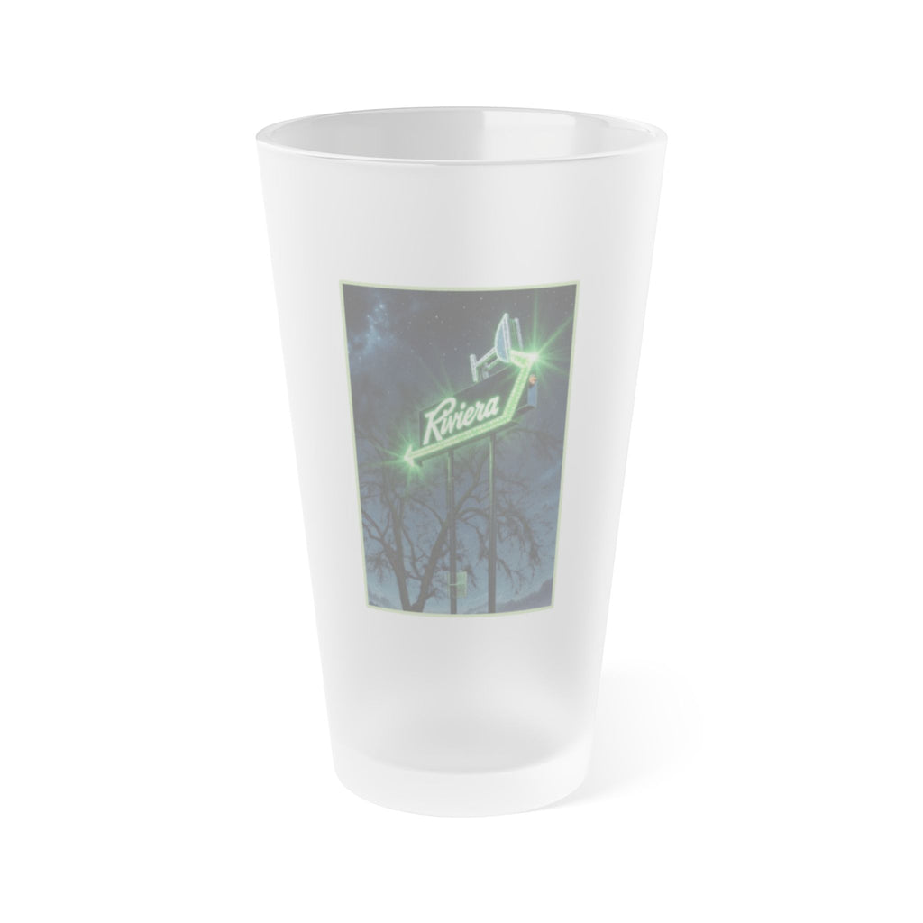 The Riviera - THE RIV  Frosted Pint Glass 16oz