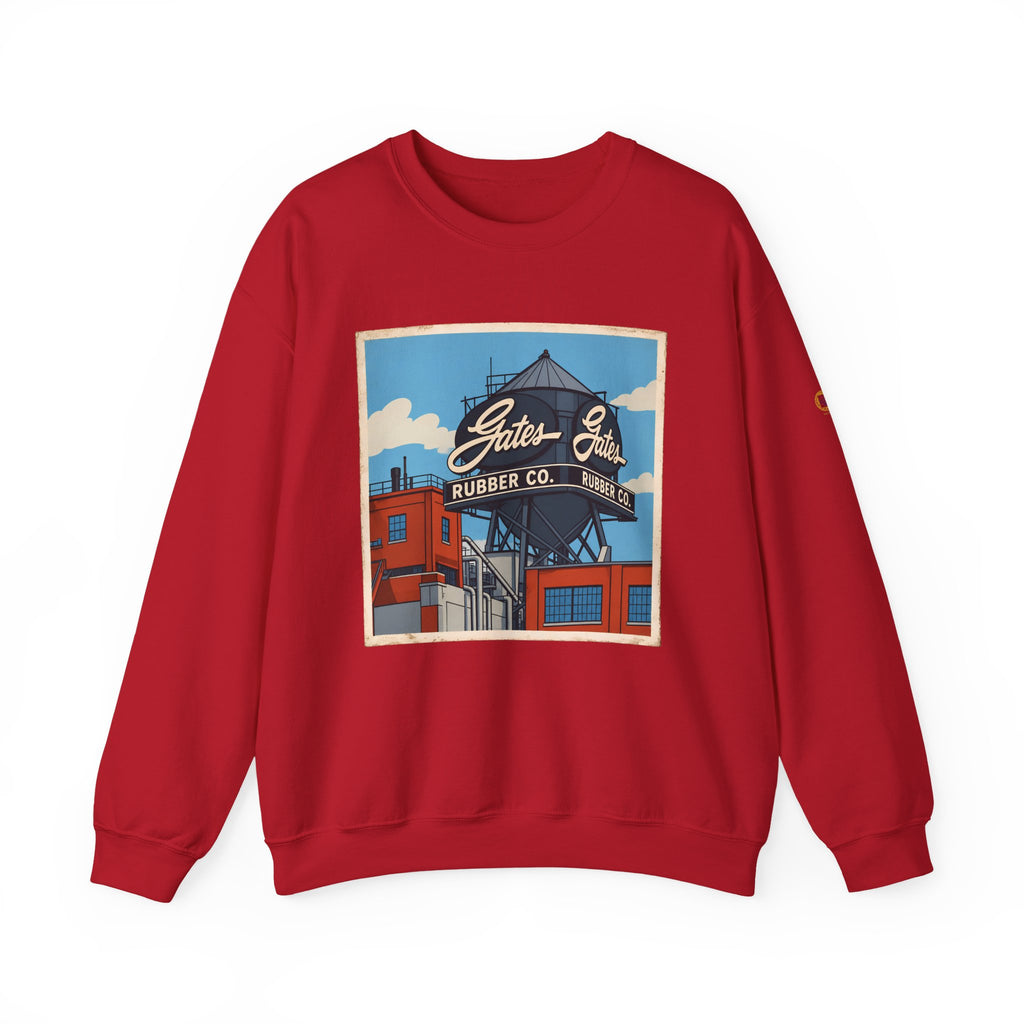 Gate's Rubber Company water tower - cartoon style | Native303 Sweatshirt
