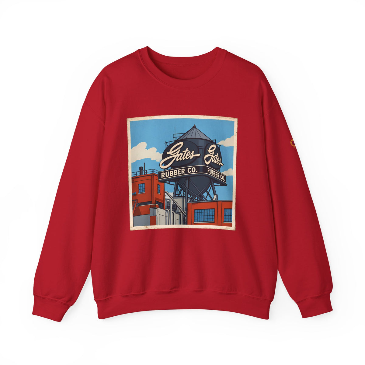Gate's Rubber Company water tower - cartoon style | Native303 Sweatshirt
