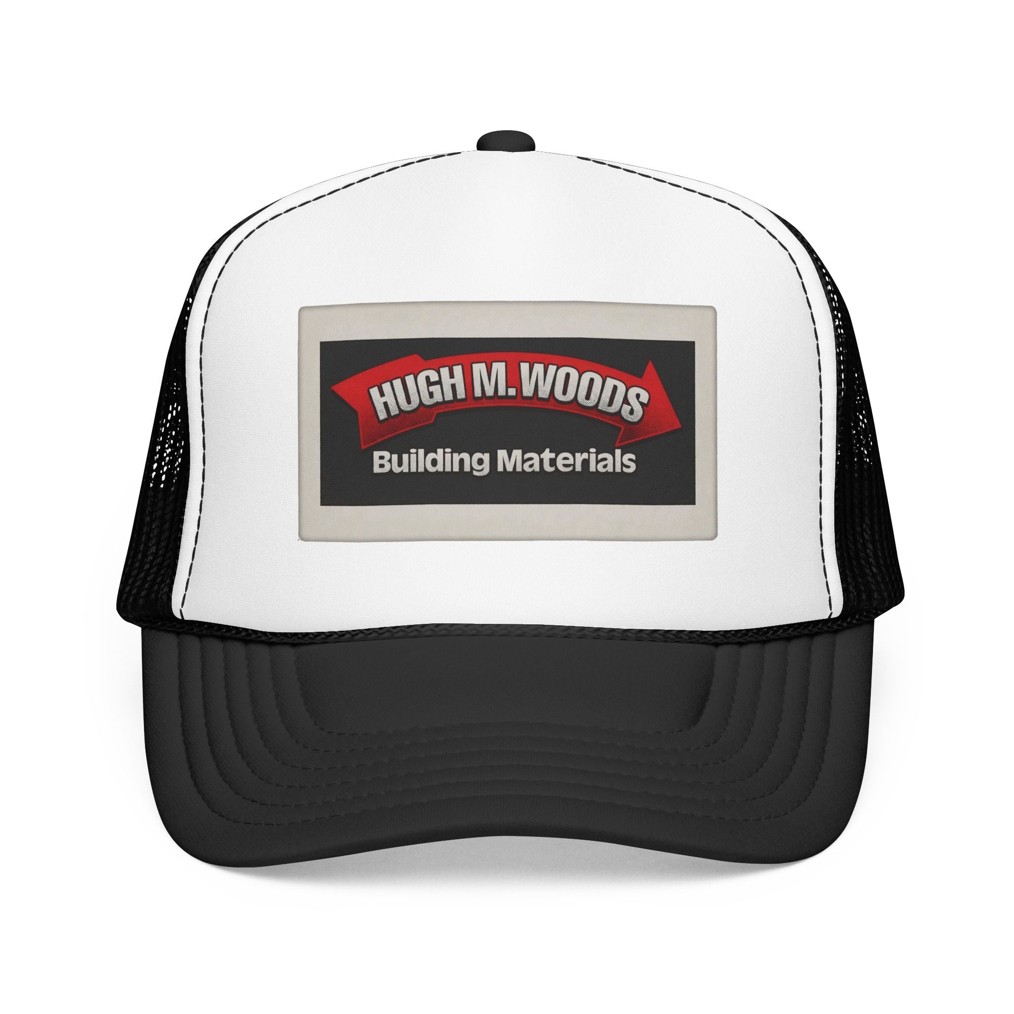 Hugh M Woods Trucker Hat — Vintage Sailboat Foam Cap