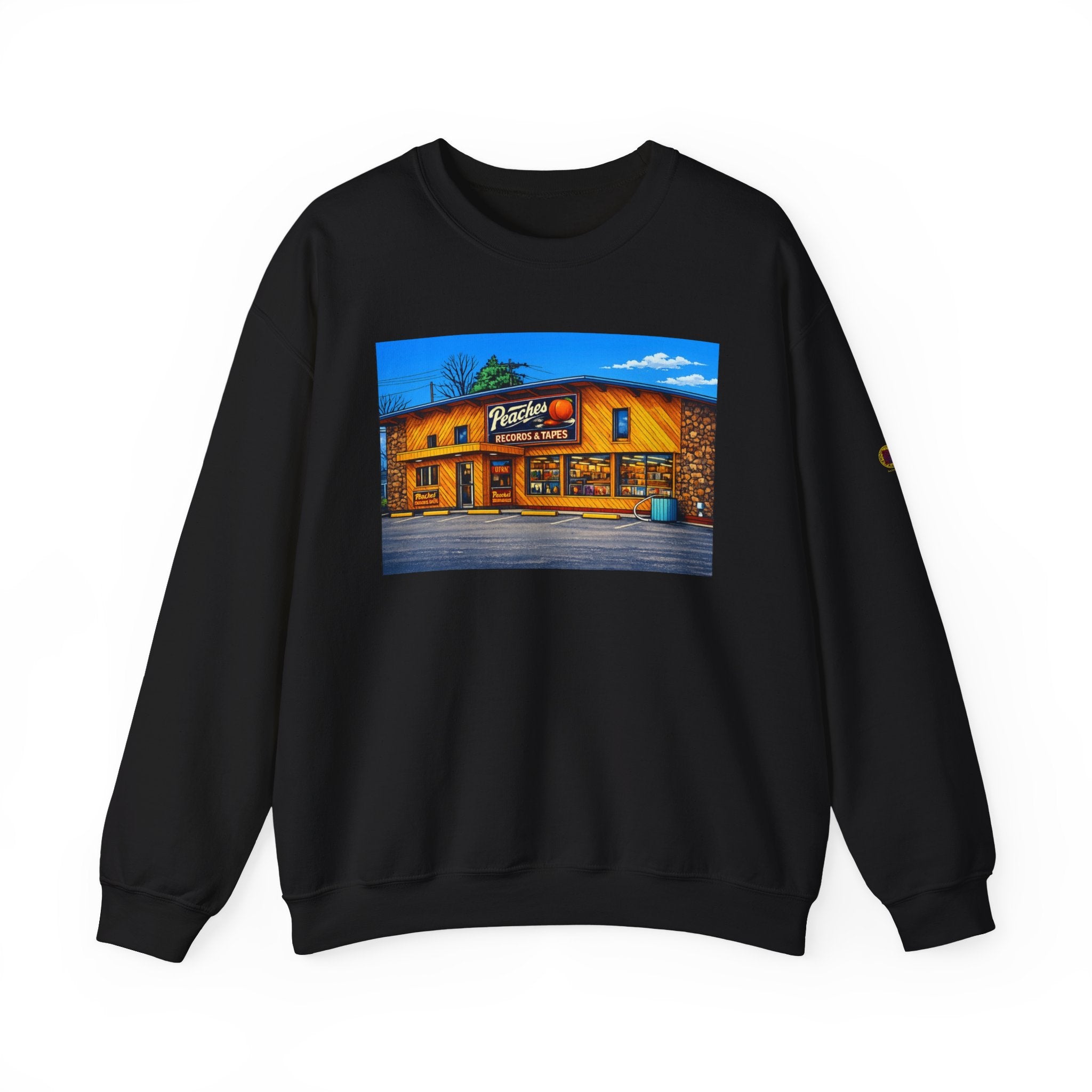 Peaches Records and Tapes (comic style)| Native303 Sweatshirt