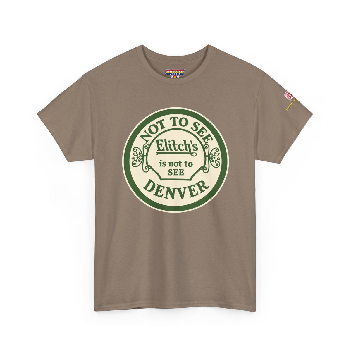 Elitch Gardens GREEN - vintage Denver gear