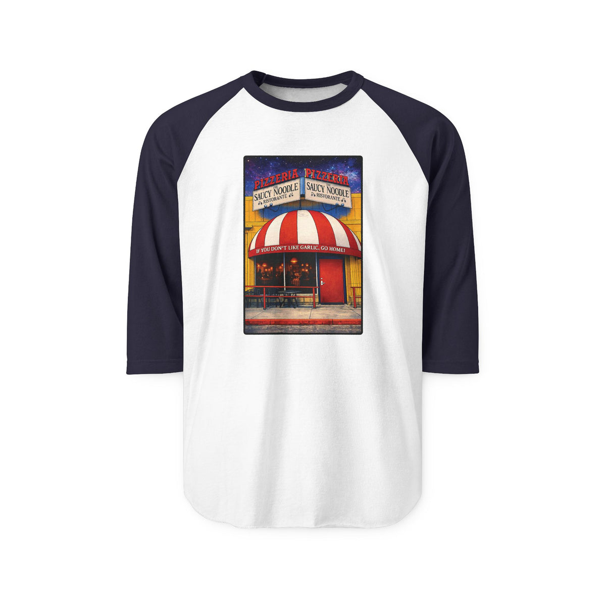 SAUCY NOODLE | Retro Baseball Tee