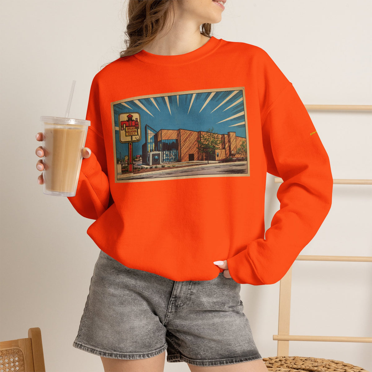 Organ Grinder - comics style | Native303 Sweatshirt