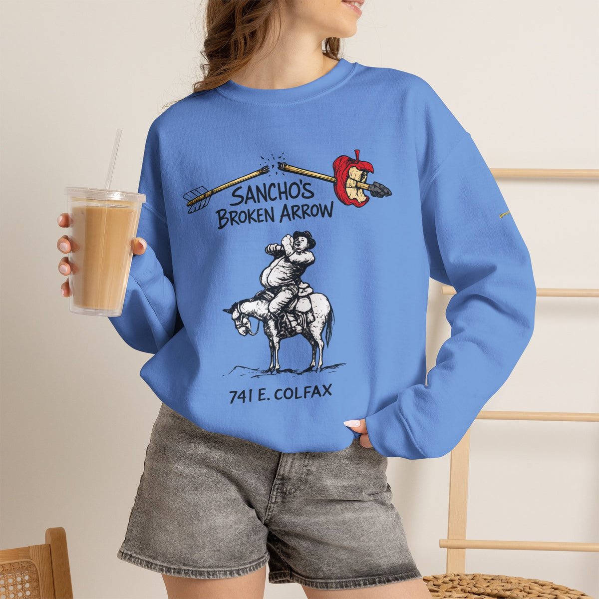 Sancho's Broken Arrow logo | Native303 Sweatshirt