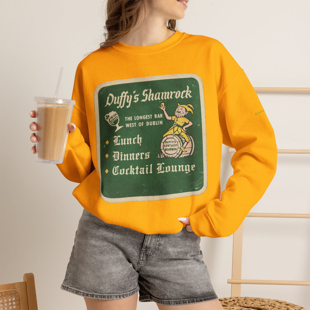 Duffys Shamrock Lounge old skool coaster | Native303 Sweatshirt