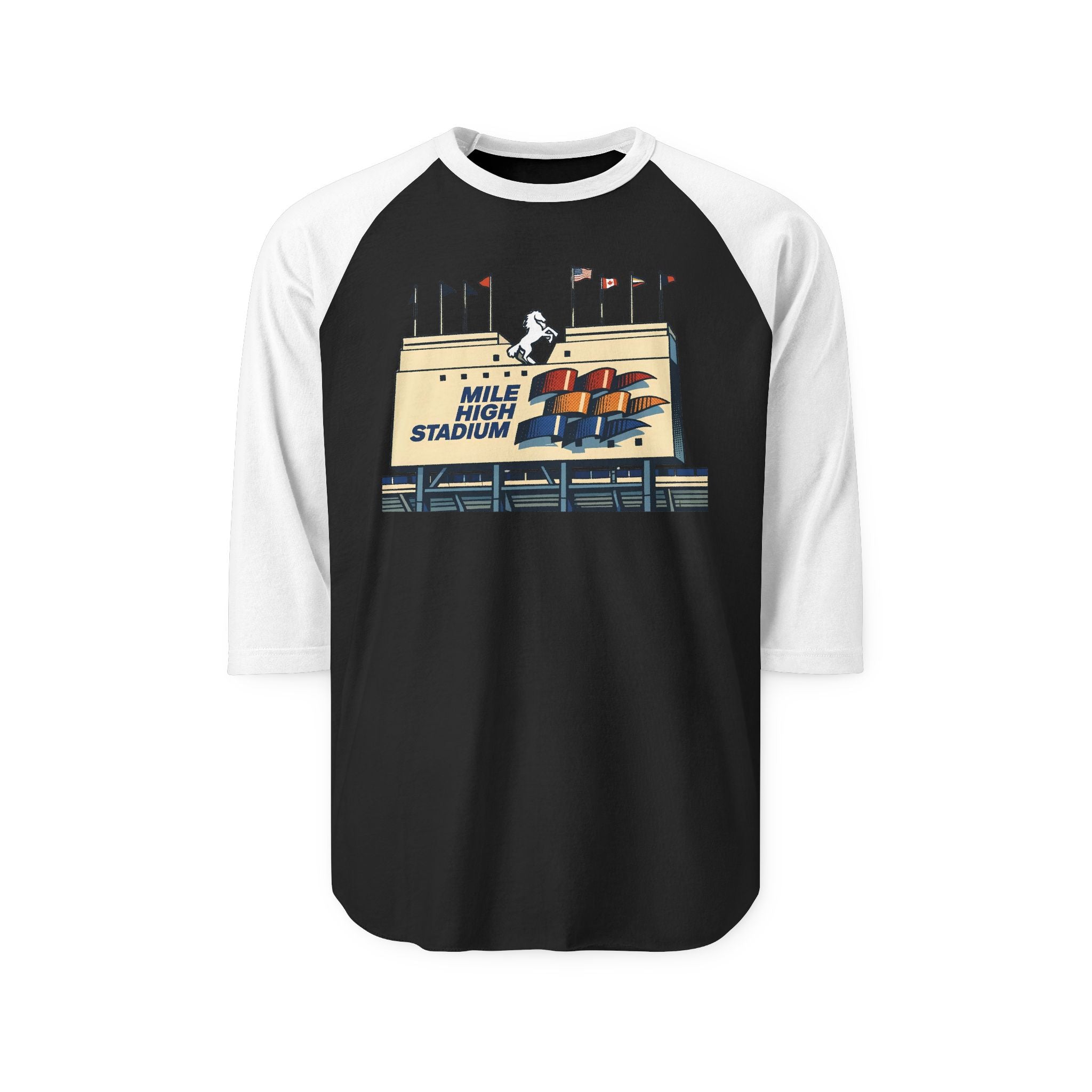 MILE HIGH STADIUM | Retro Baseball Tee