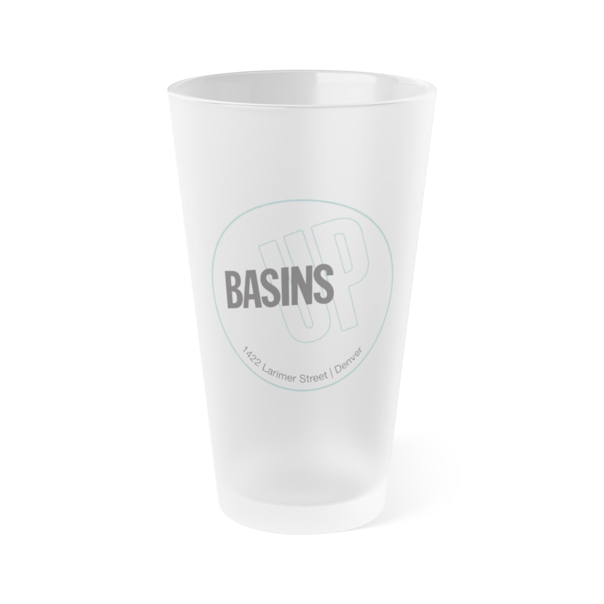 BASINS UP | Frosted Pint Glass 16oz