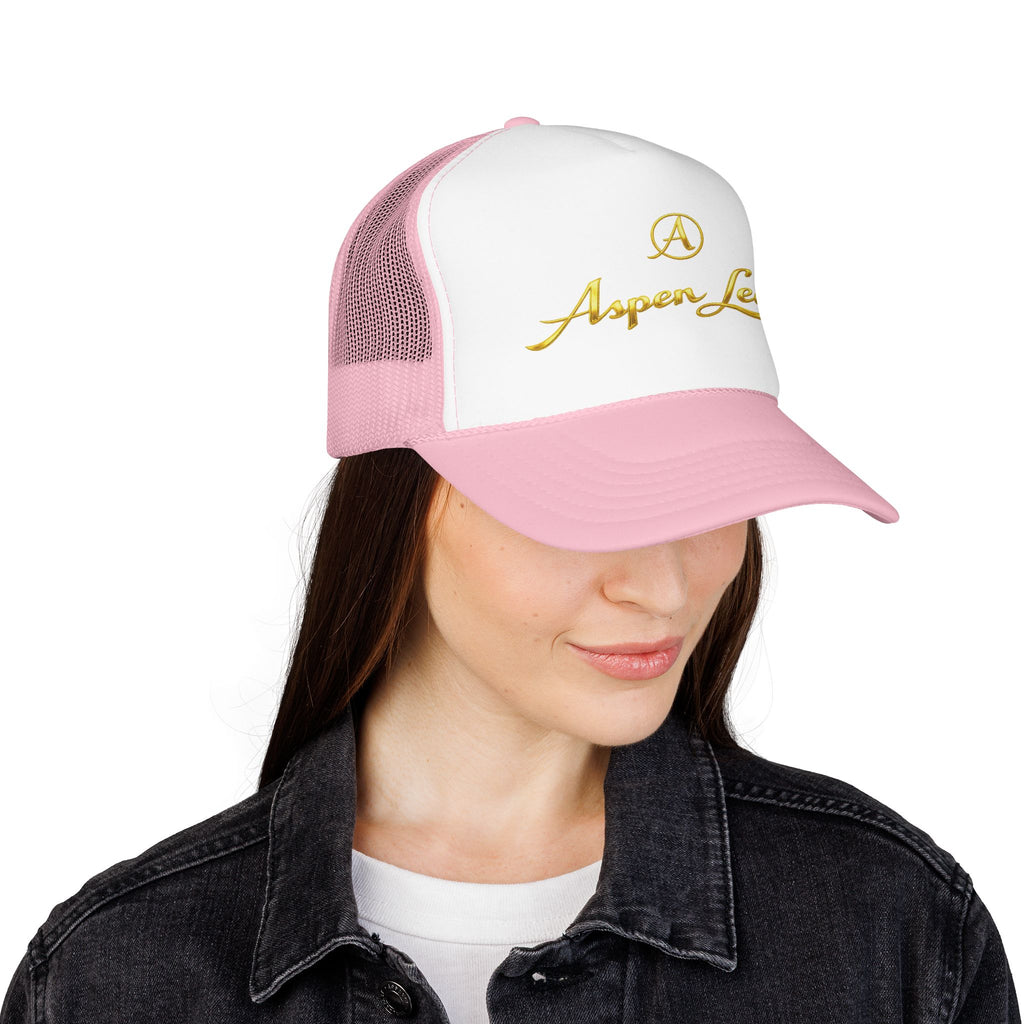 Aspen Leaf Trucker Hat — Vintage Sailboat Foam Cap