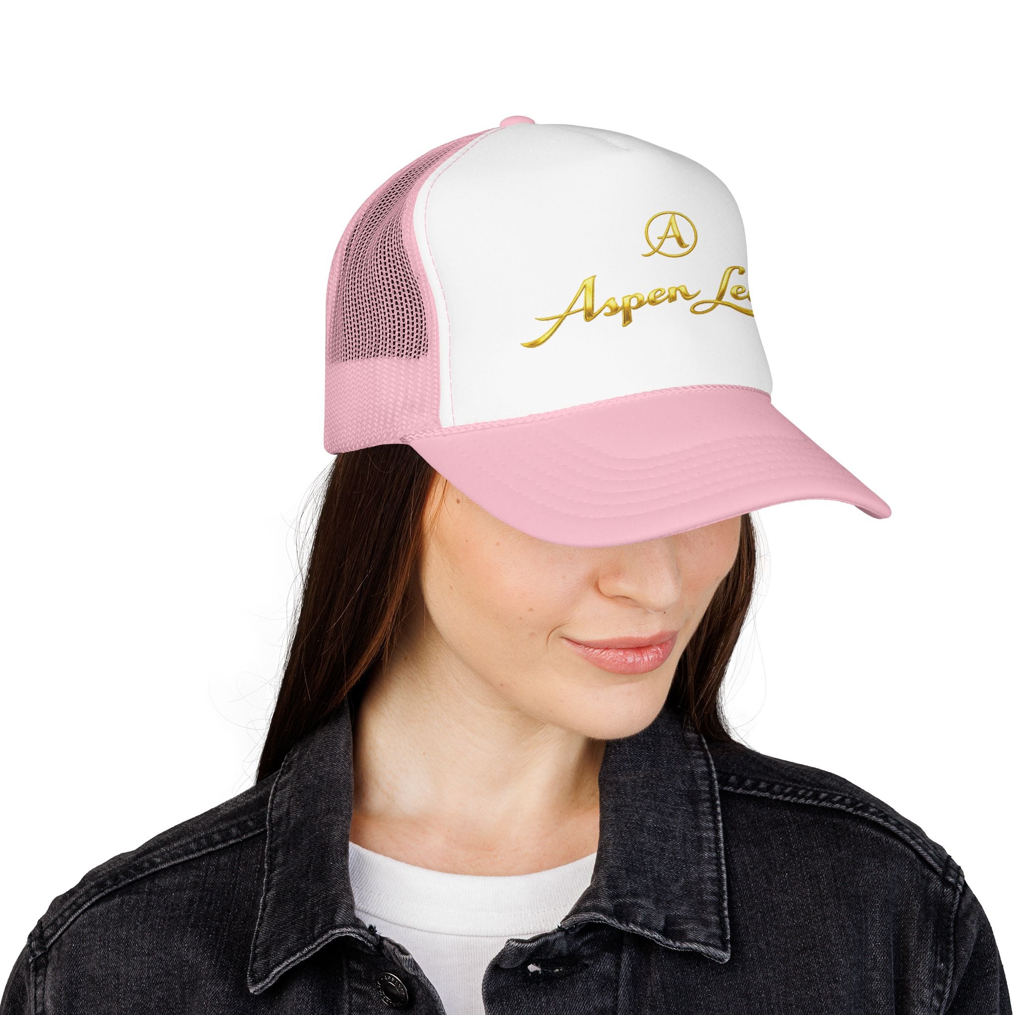 Aspen Leaf Trucker Hat — Vintage Sailboat Foam Cap